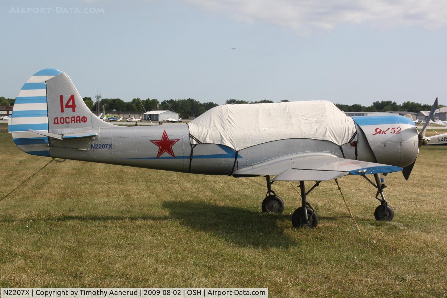 N2207X, 1982 Yakovlev Yak-52 C/N 822014, 1982 Yakovlev YAK 52, c/n: 822014