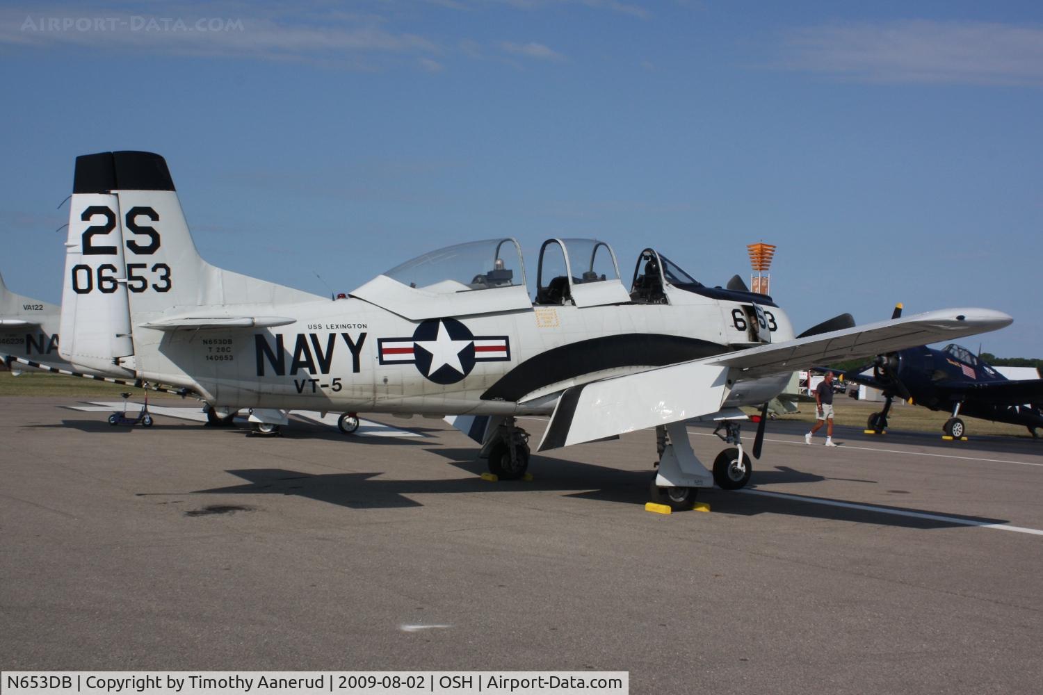 N653DB, 1957 North American T-28C Trojan Trojan C/N 226-230, 1957 North American T-28C, c/n: 140653