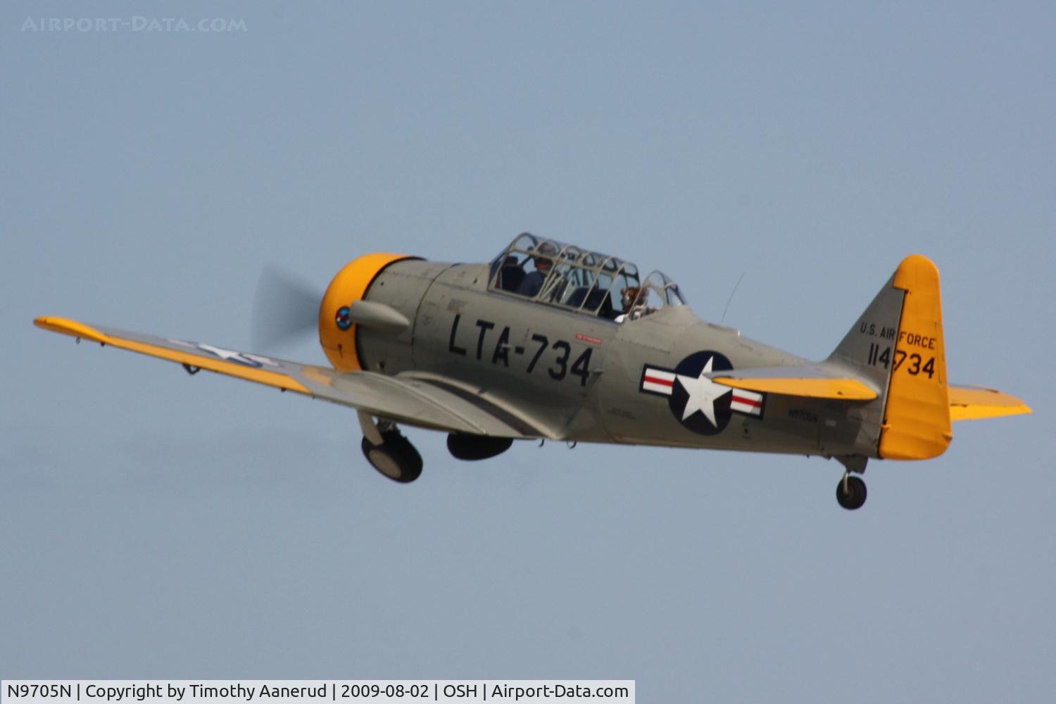 N9705N, 1952 North American T-6G Texan C/N 182-421, 1952 North American T-6G, c/n: 51-14734