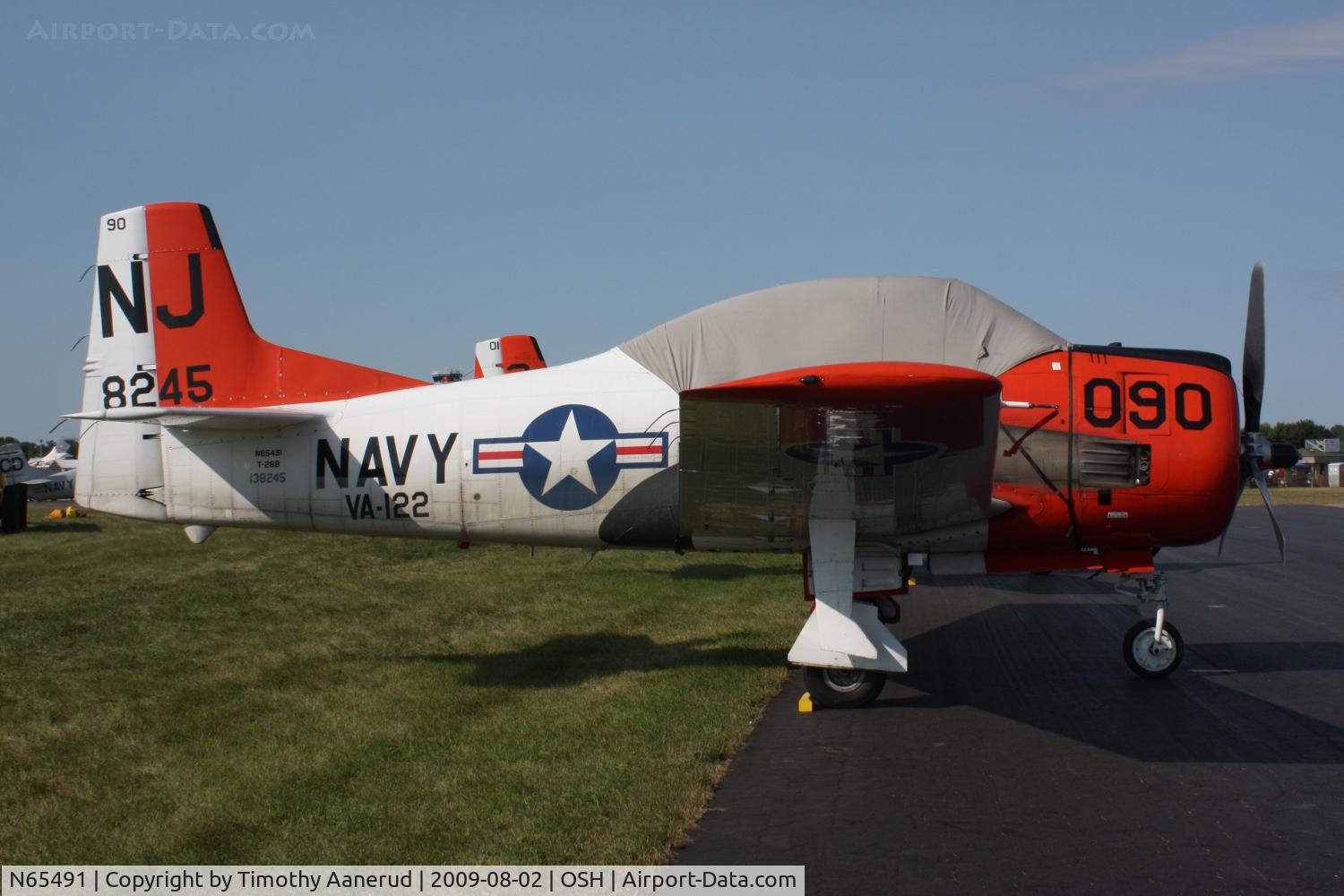N65491, North American T-28B Trojan C/N 200-316 (138245), North American T-28B, c/n: 138245