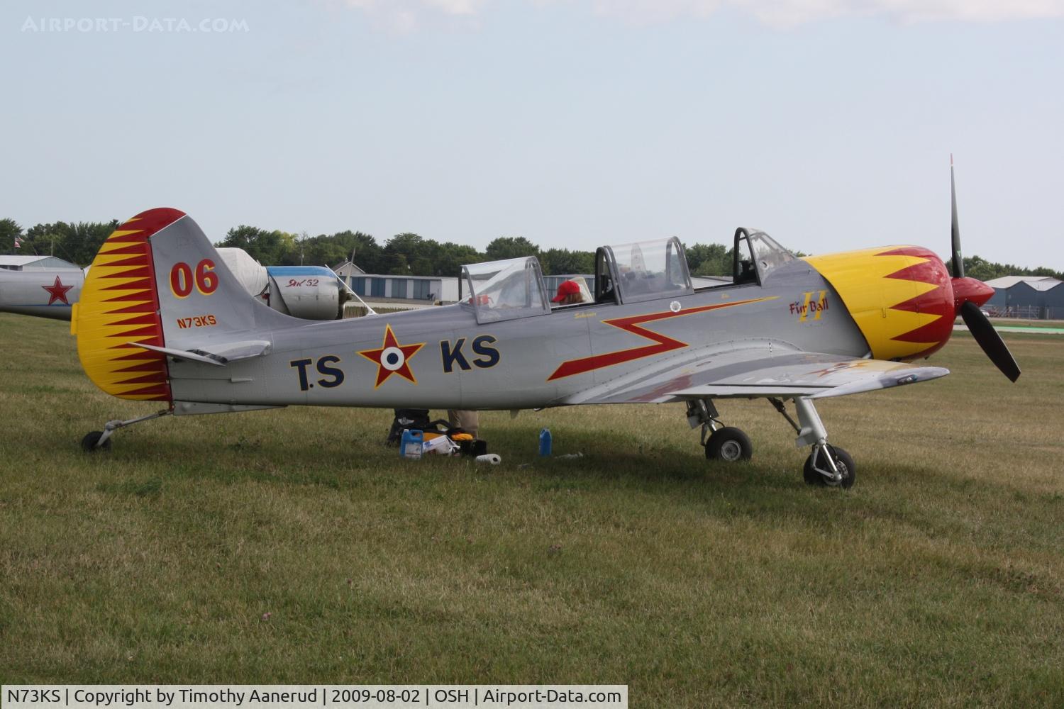 N73KS, 2001 Yakovlev (Aerostar) Yak-52TW C/N 0112230, 2001 S C Aerostar S A YAK-52TW, c/n: 0112230