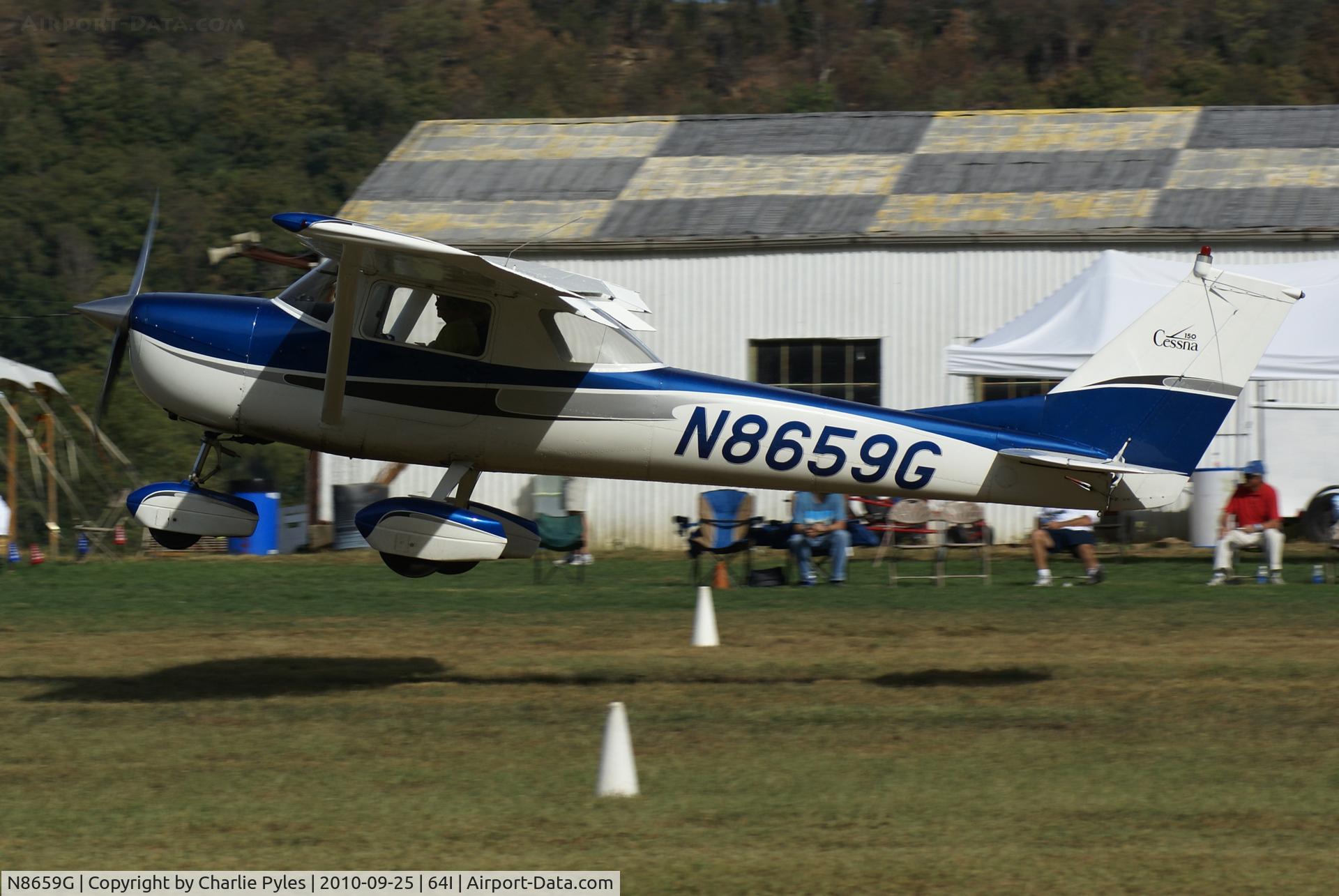 N8659G, 1966 Cessna 150F C/N 15062759, This airplane is based at K62 (gene Snyder Airport)