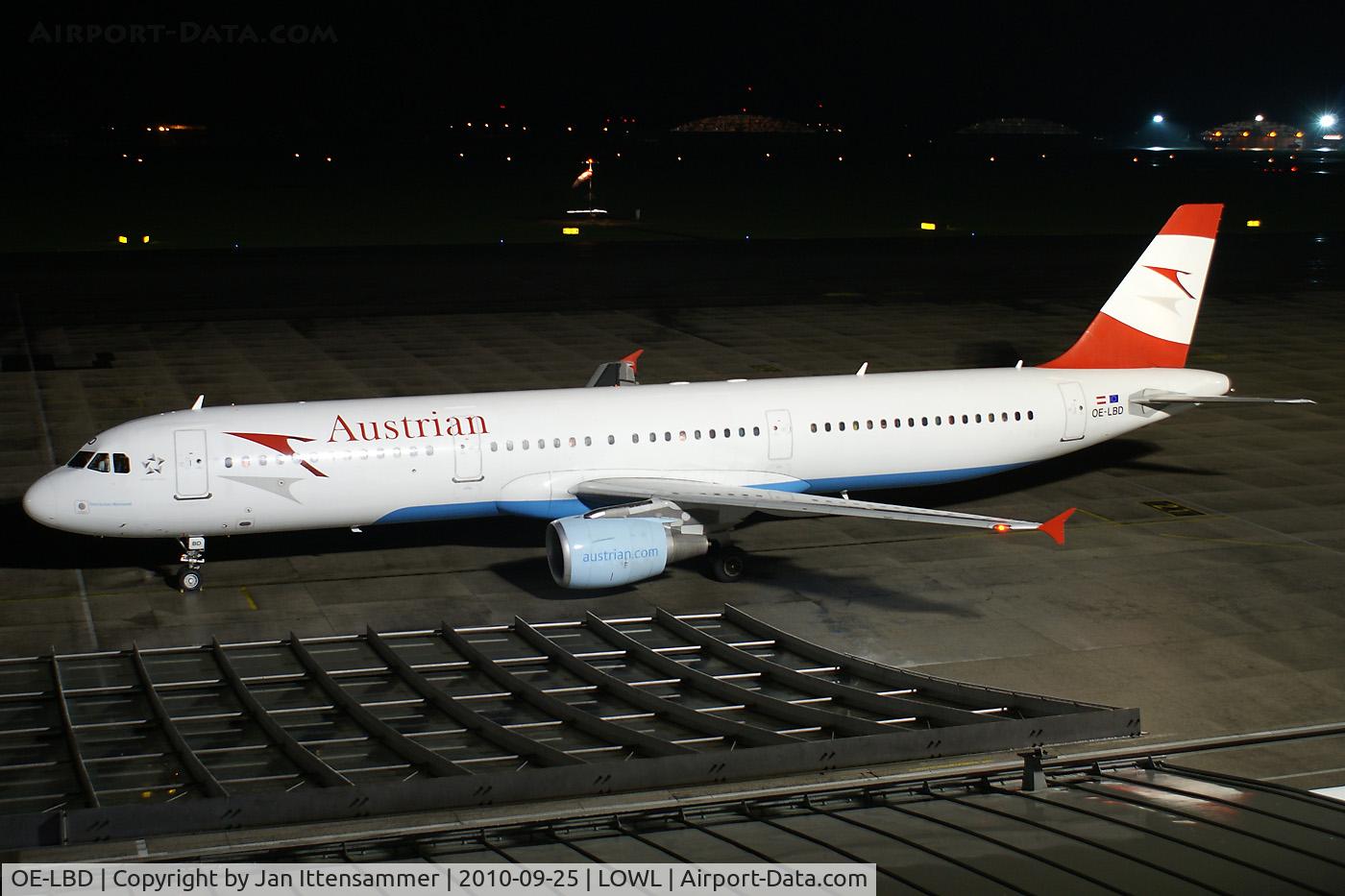 OE-LBD, 1998 Airbus A321-211 C/N 920, OE-LBD @ LOWL