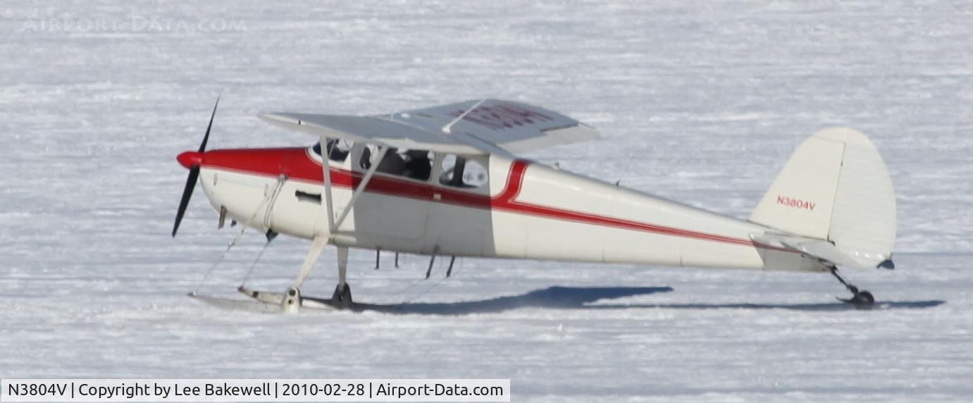 N3804V, 1948 Cessna 170 C/N 18662, While operating on skis, Forest Lake, MN