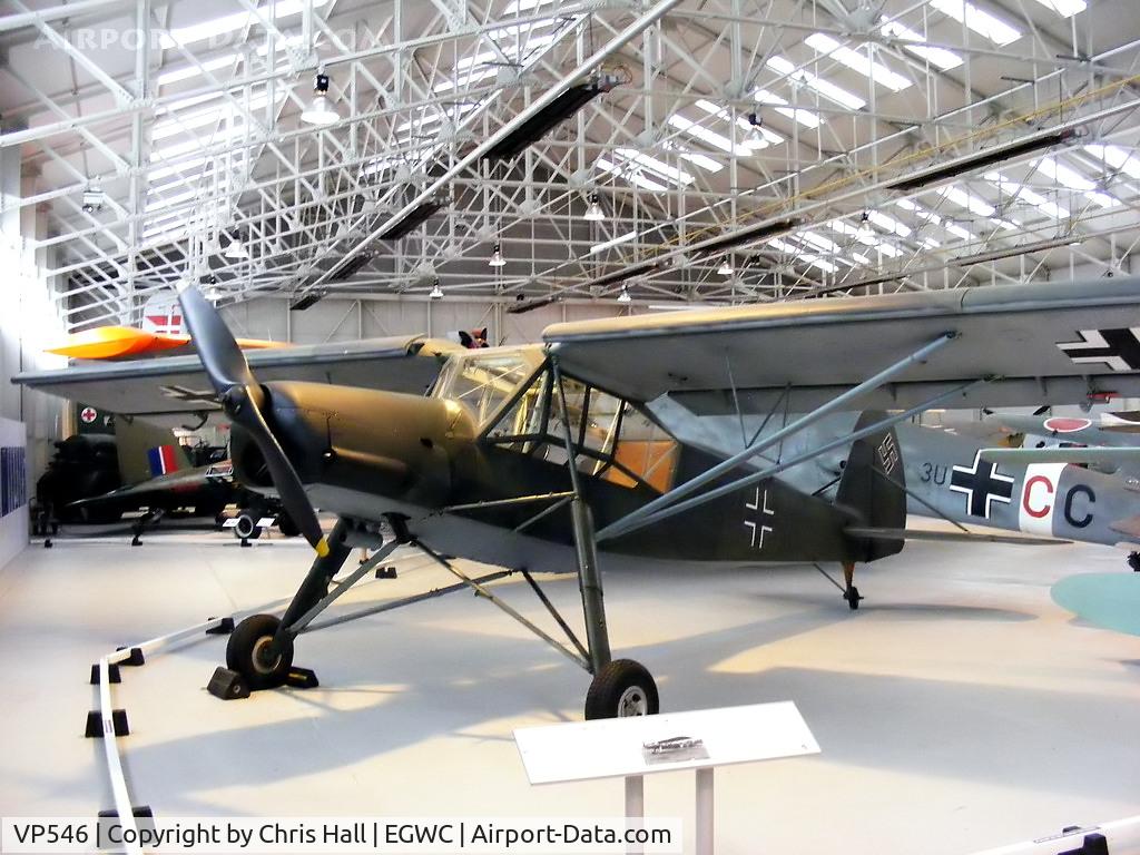 VP546, Fieseler Fi-156C-7 Storch C/N 475081, Originally designed in 1935 to perform the roles of casualty evacuation, army co-operation and liaison, the Storch (Stork) was noted for its remarkable STOL (Short Take-Off and Landing) performance.