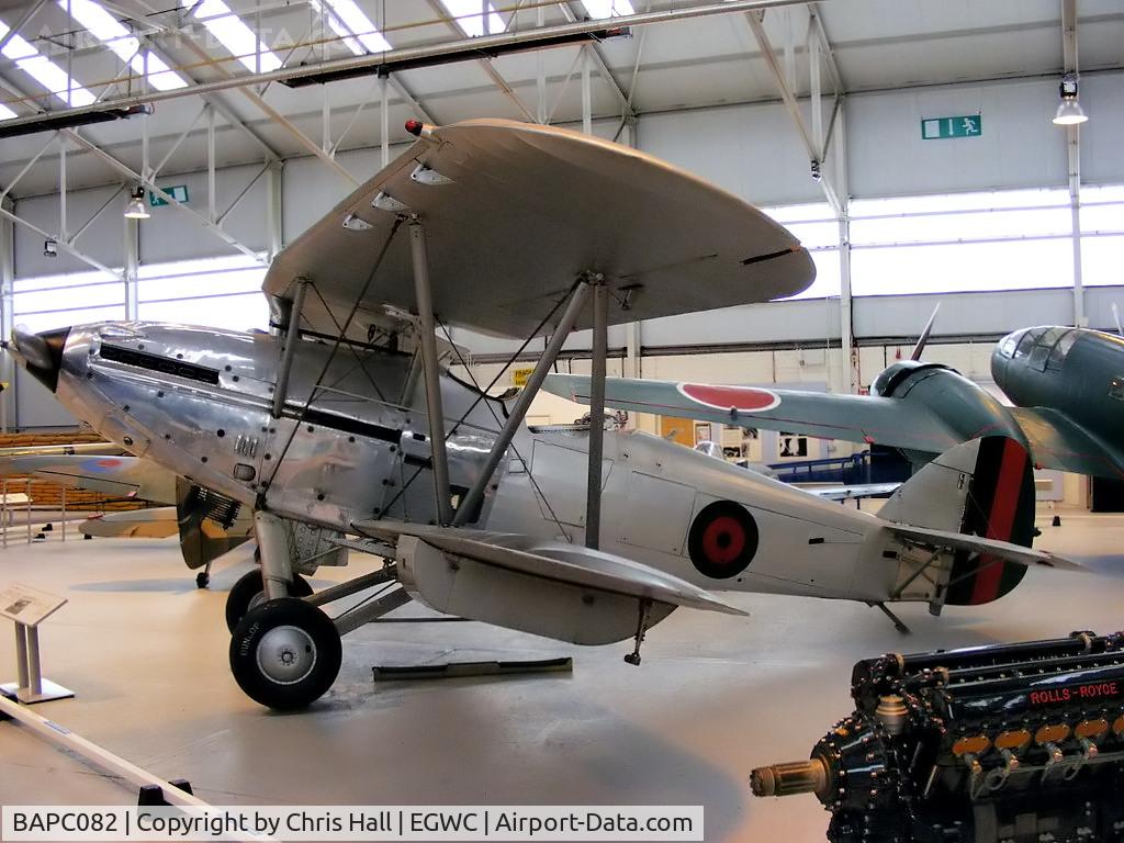 BAPC082, 1937 Hawker Afghan Hind C/N 41H/81899, The Hind was a development of the Hart and was supplied to the Royal Air Force as an interim type to permit the formation of new bomber squadrons during the early expansion schemes prior to the outbreak of the Second World War.