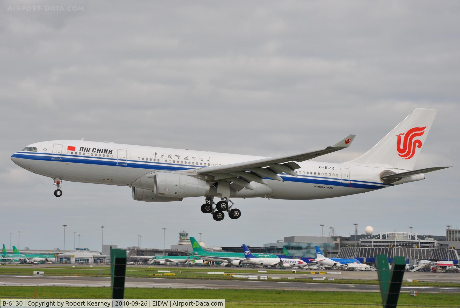 B-6130, 2008 Airbus A330-243 C/N 930, Surprising visitor to EIDW