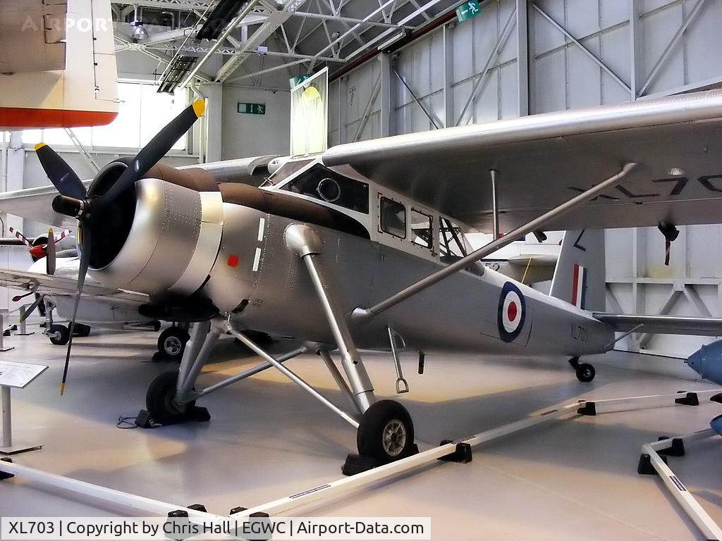 XL703, Scottish Aviation Pioneer CC.1 C/N 143, The last Pioneers were withdrawn in 1969, after being used by 'C' Flight of No.20 Squadron in Singapore to guide their Hunters onto ground targets. This aircraft is the only surviving example of the type.