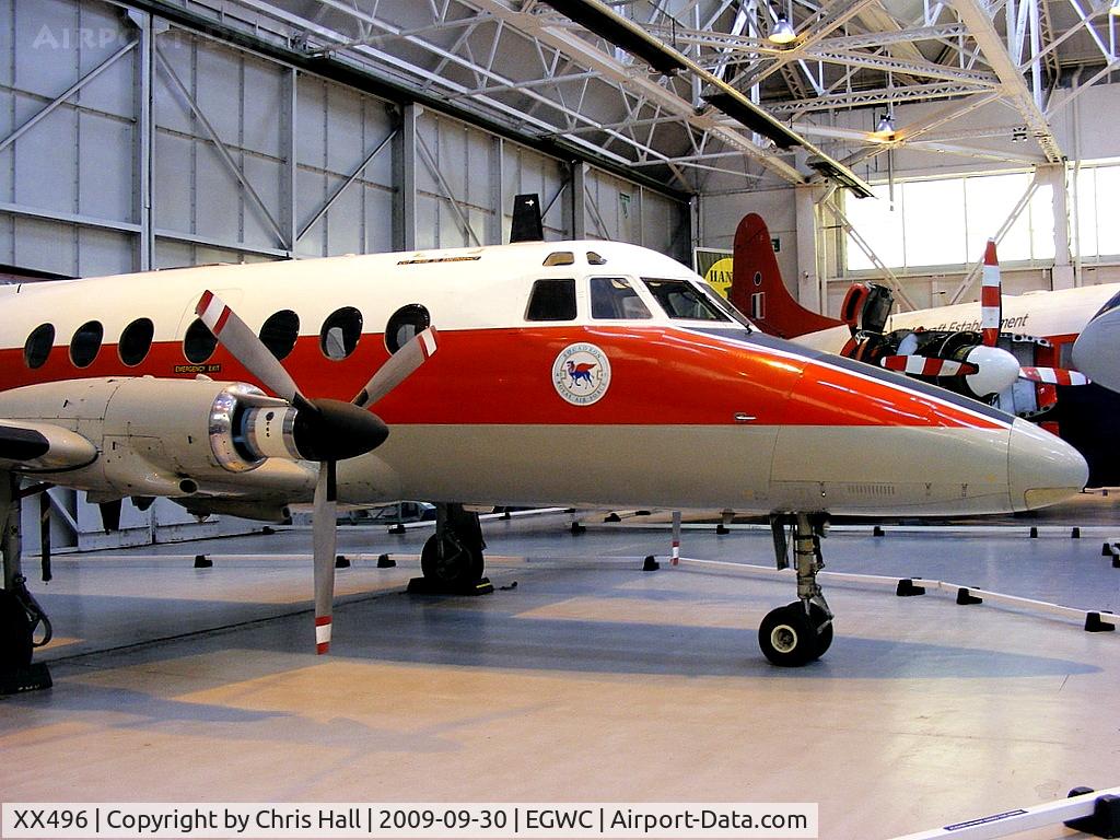 XX496, 1975 Scottish Aviation HP-137 Jetstream T.1 C/N 276, preserved at the RAF Museum, Cosford