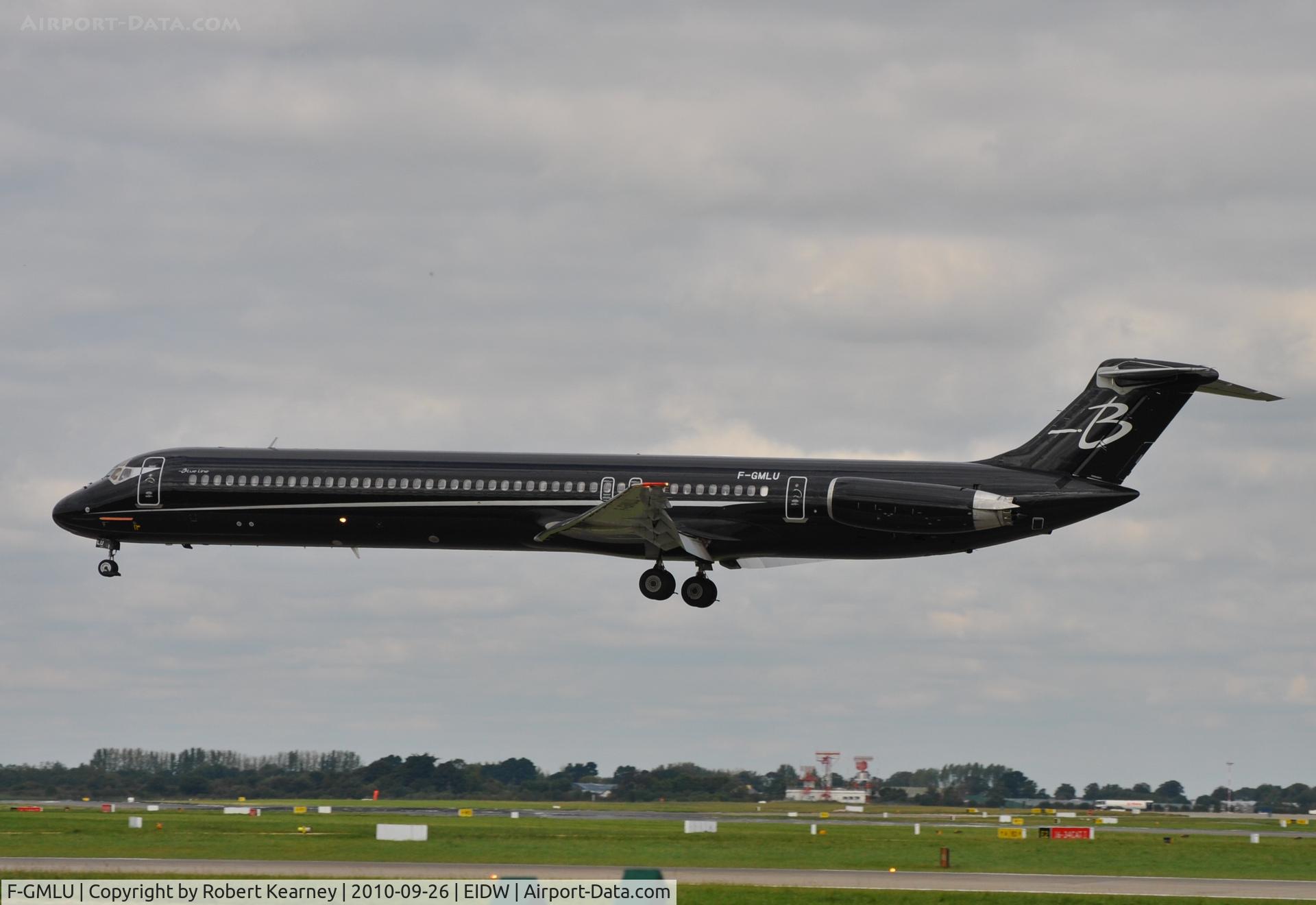 F-GMLU, 1986 McDonnell Douglas MD-83 (DC-9-83) C/N 49398, Second Blue Line of the day about to touch down
