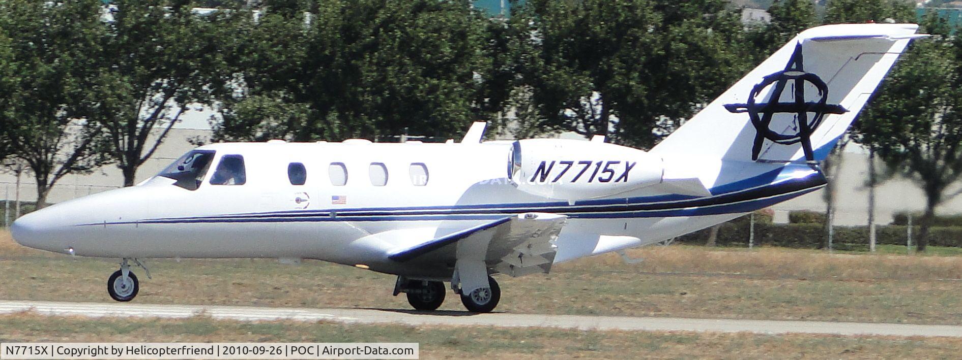 N7715X, 2007 Cessna 525 CitationJet CJ1+ C/N 525-0653, Rolling westbound runway 26L