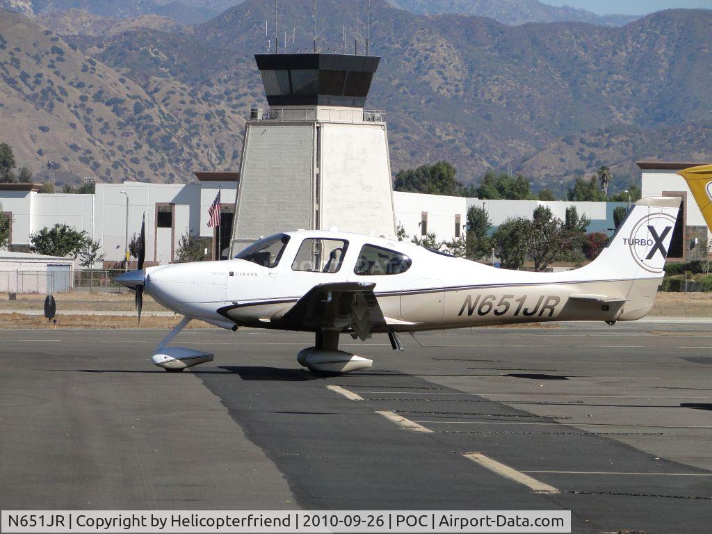 N651JR, Cirrus SR22 C/N 3491, Parked near re-fueling station, across from Brackett Tower