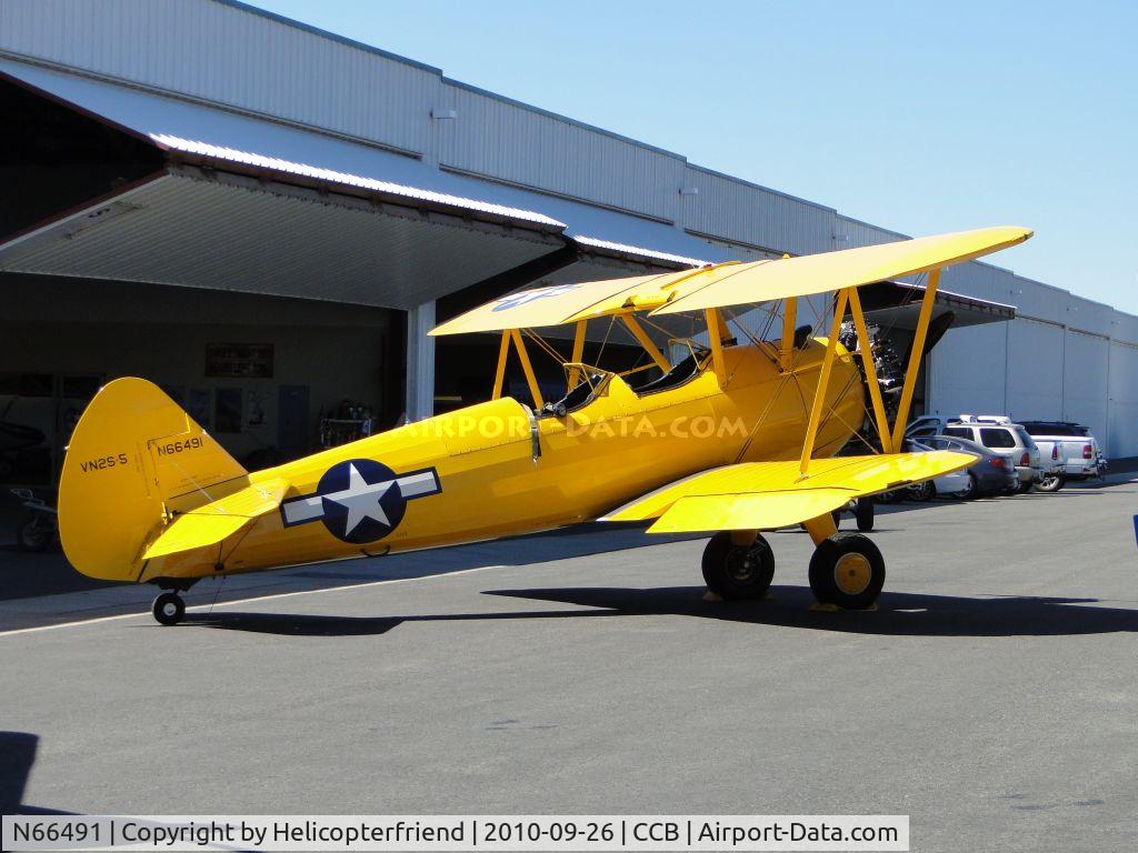 N66491, 1943 Boeing E75 C/N 75-8662, Parked for display