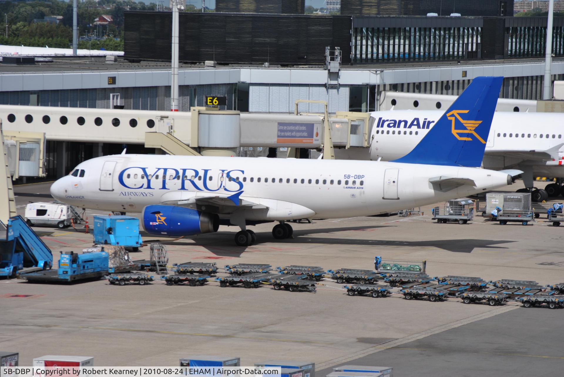 5B-DBP, 2002 Airbus A319-132 C/N 1768, Cyprus preparing for push-back