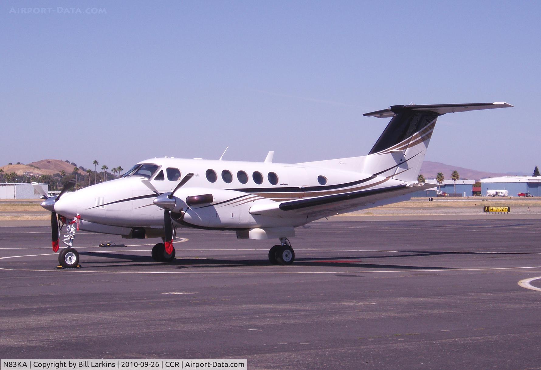 N83KA, 1983 Beech B200 King Air C/N BB-1111, Front view.