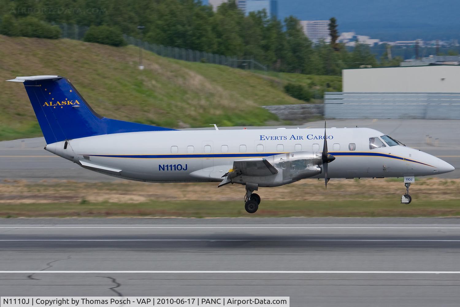 N1110J, 1988 Embraer EMB-120FC Brasilia C/N 120.110, Everts Air Cargo