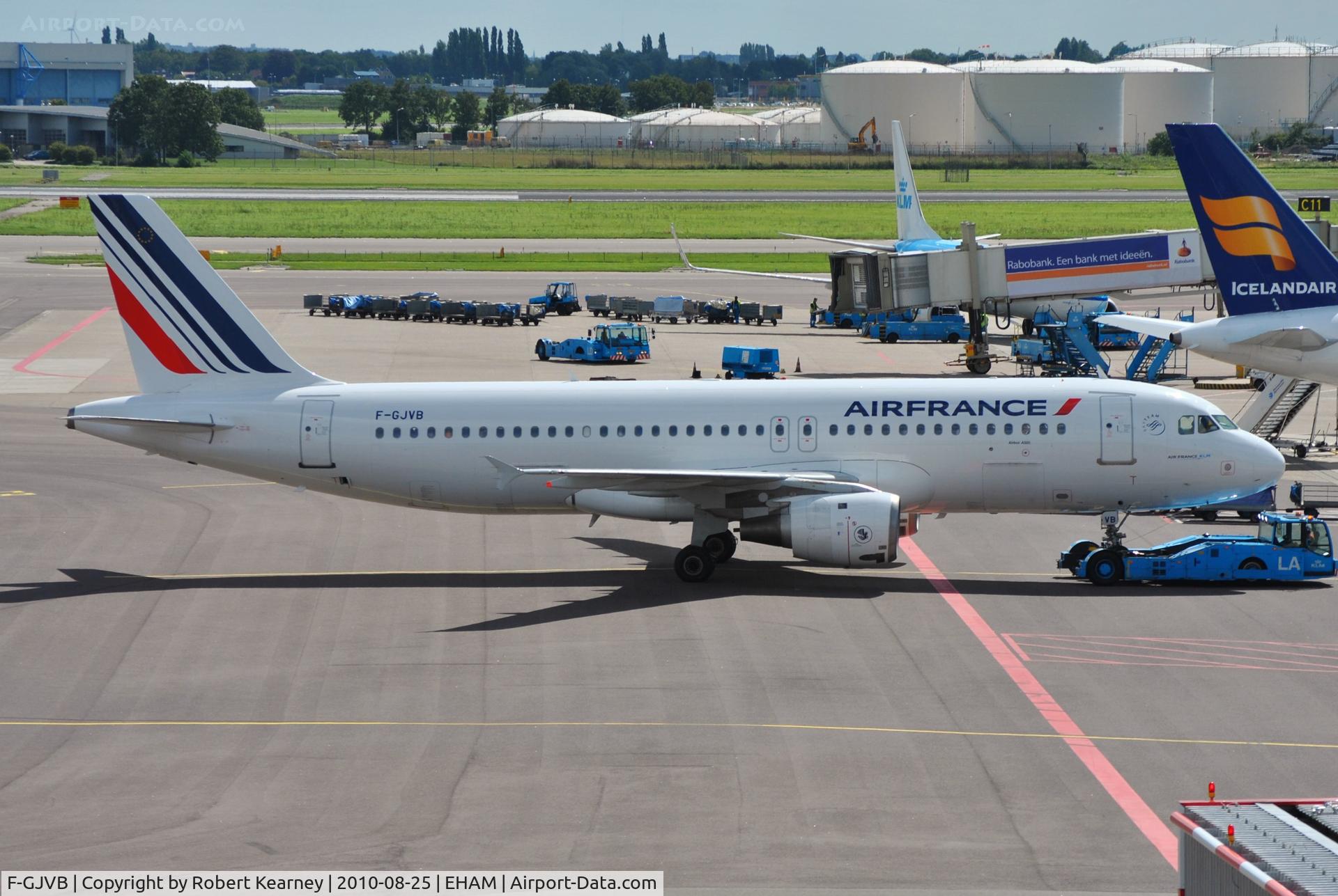 F-GJVB, 1990 Airbus A320-211 C/N 0145, AFR on push back