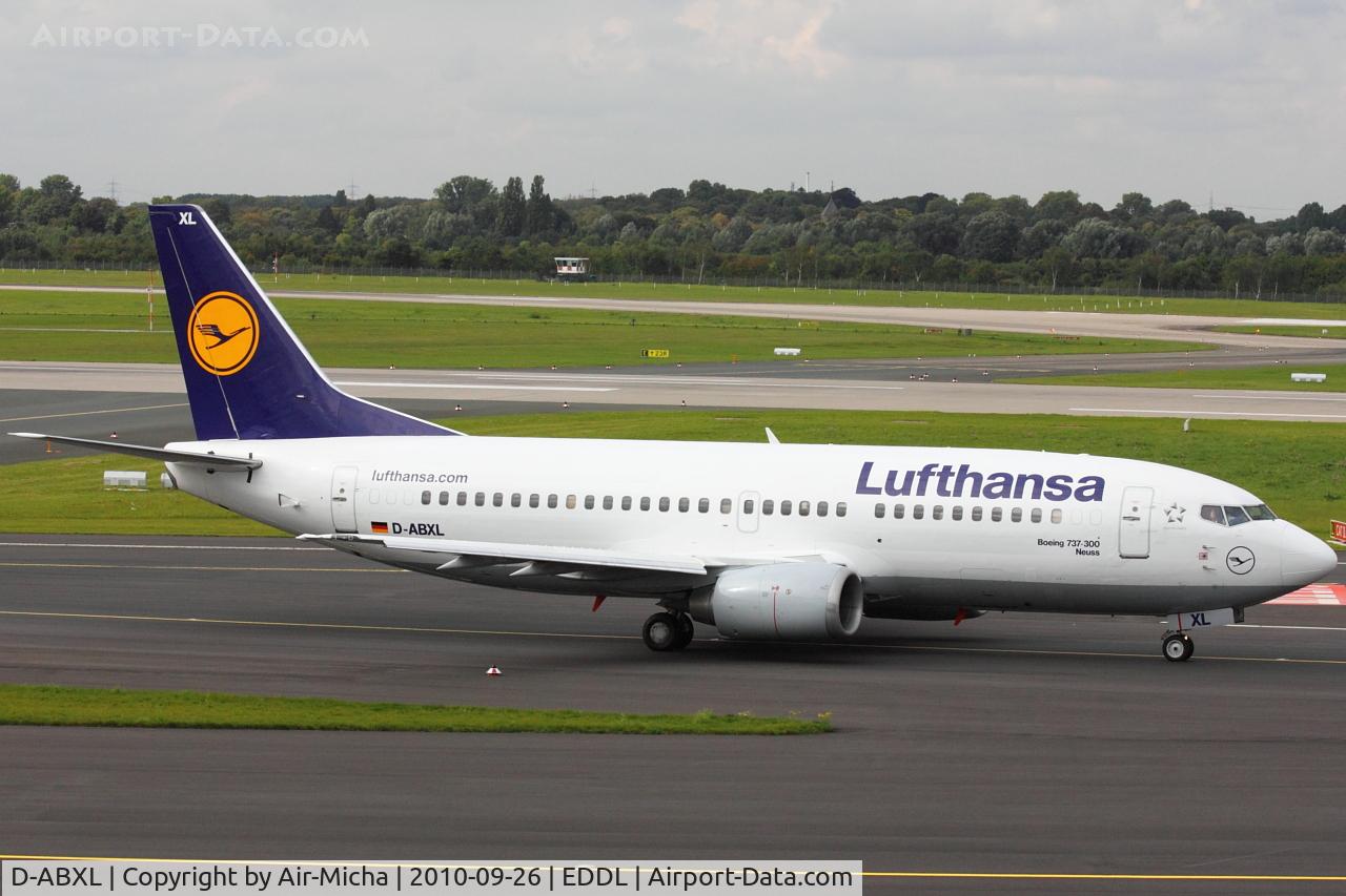 D-ABXL, 1986 Boeing 737-330 C/N 23531, Lufthansa, Boeing 737-330, CN: 23531/1307, Aircraft Name: Neuss