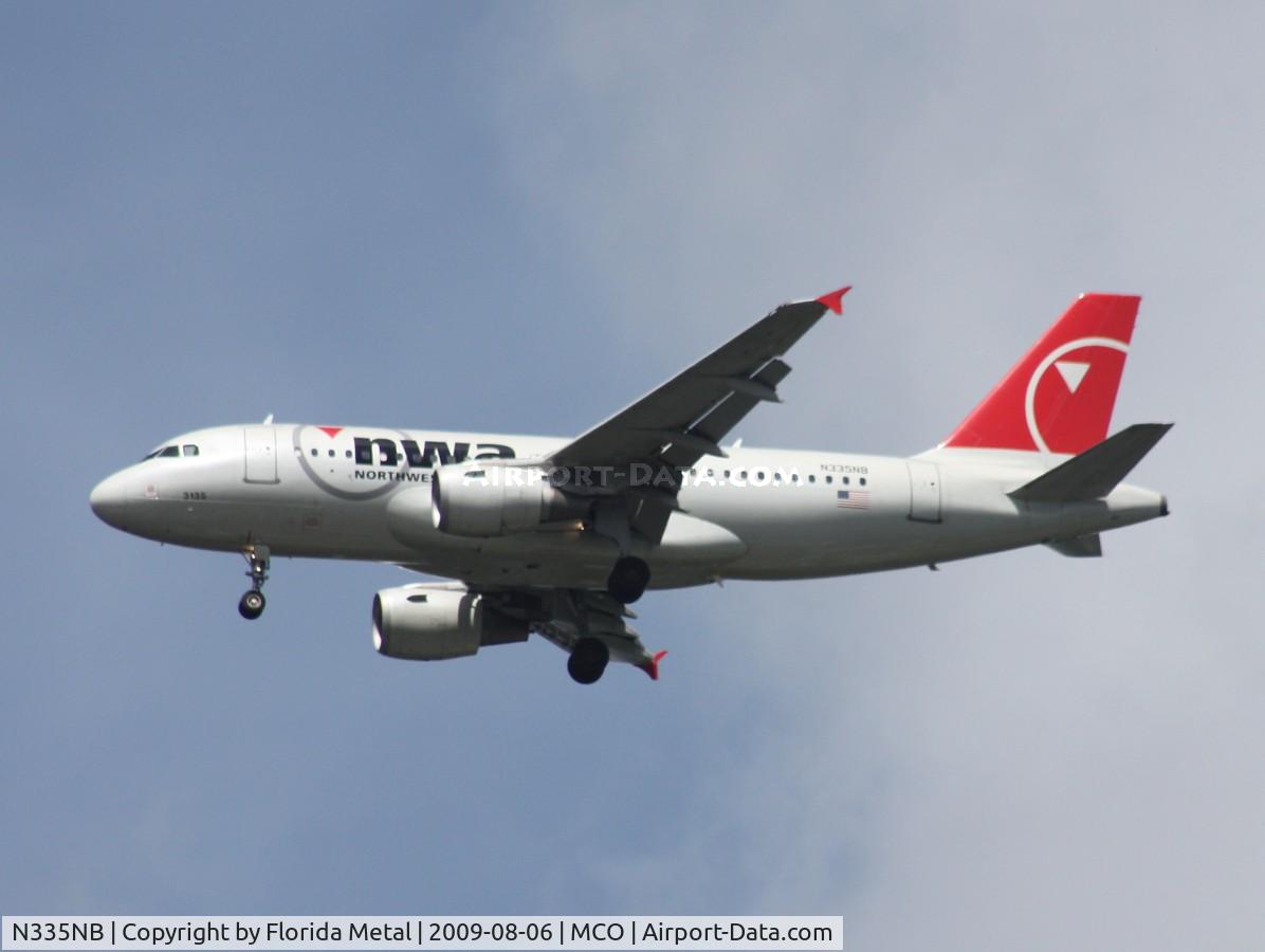 N335NB, 2002 Airbus A319-114 C/N 1662, Northwest A319