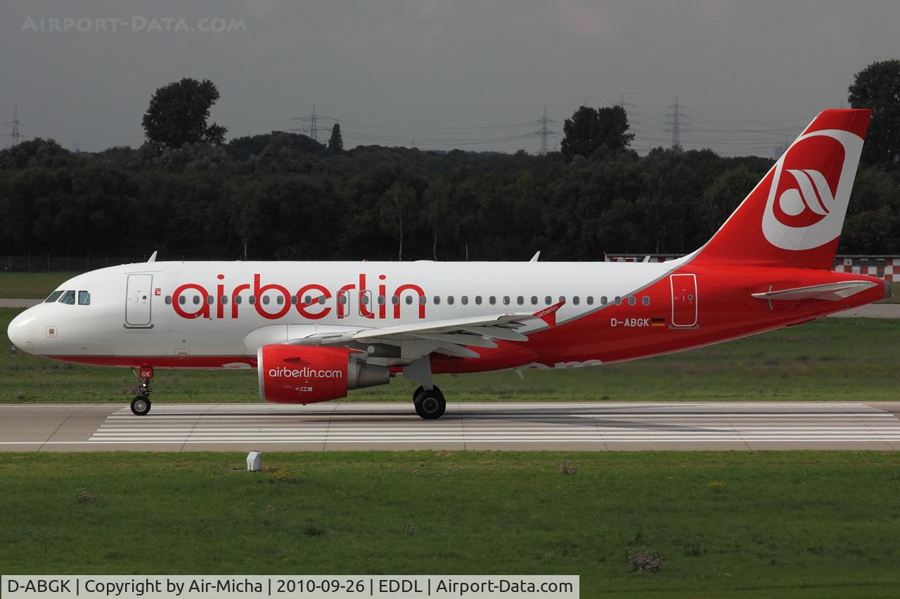 D-ABGK, 2008 Airbus A319-112 C/N 3447, Air Berlin, Airbus A319-112, CN: 3447