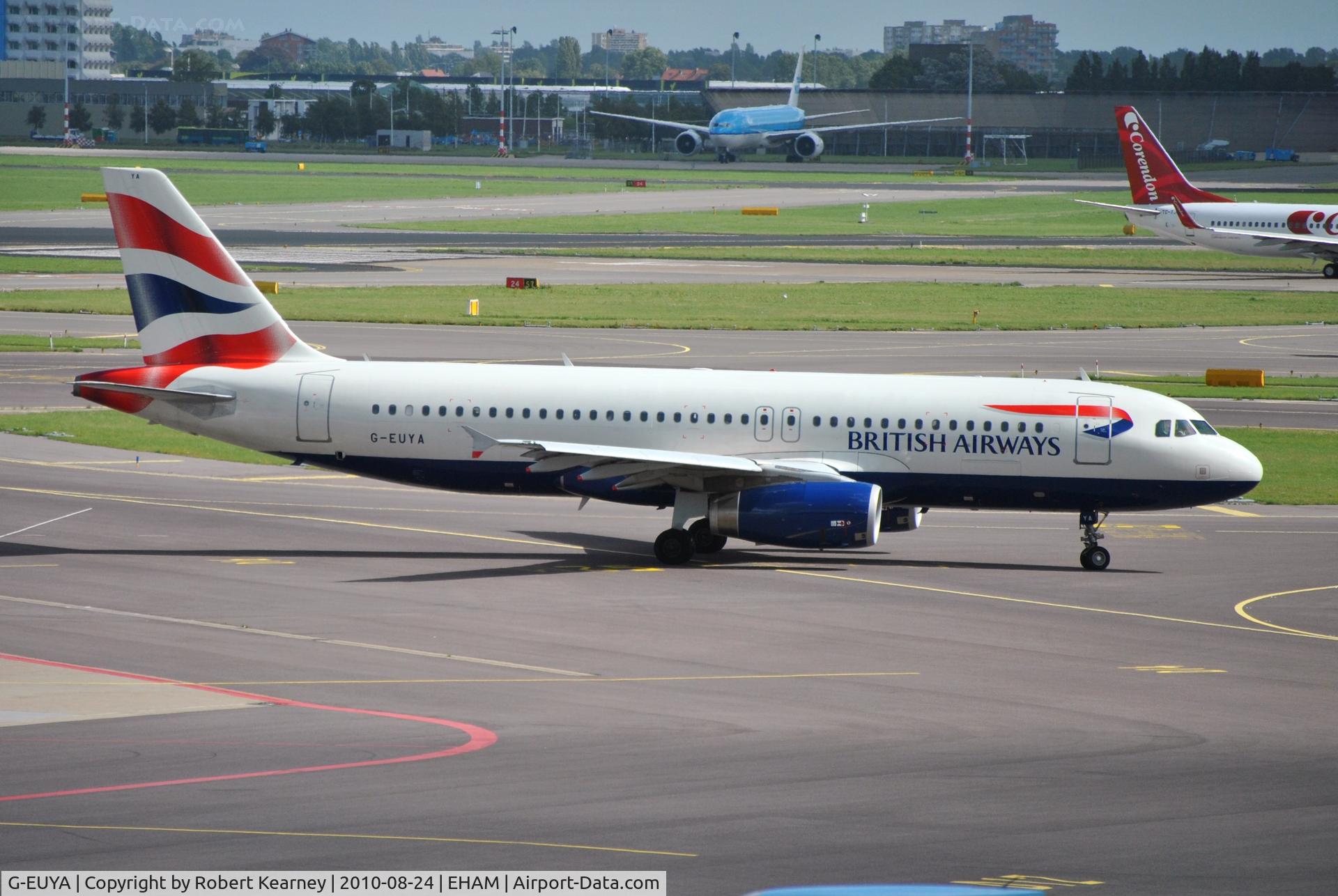 G-EUYA, 2008 Airbus A320-232 C/N 3697, BAW taxiing out for departure