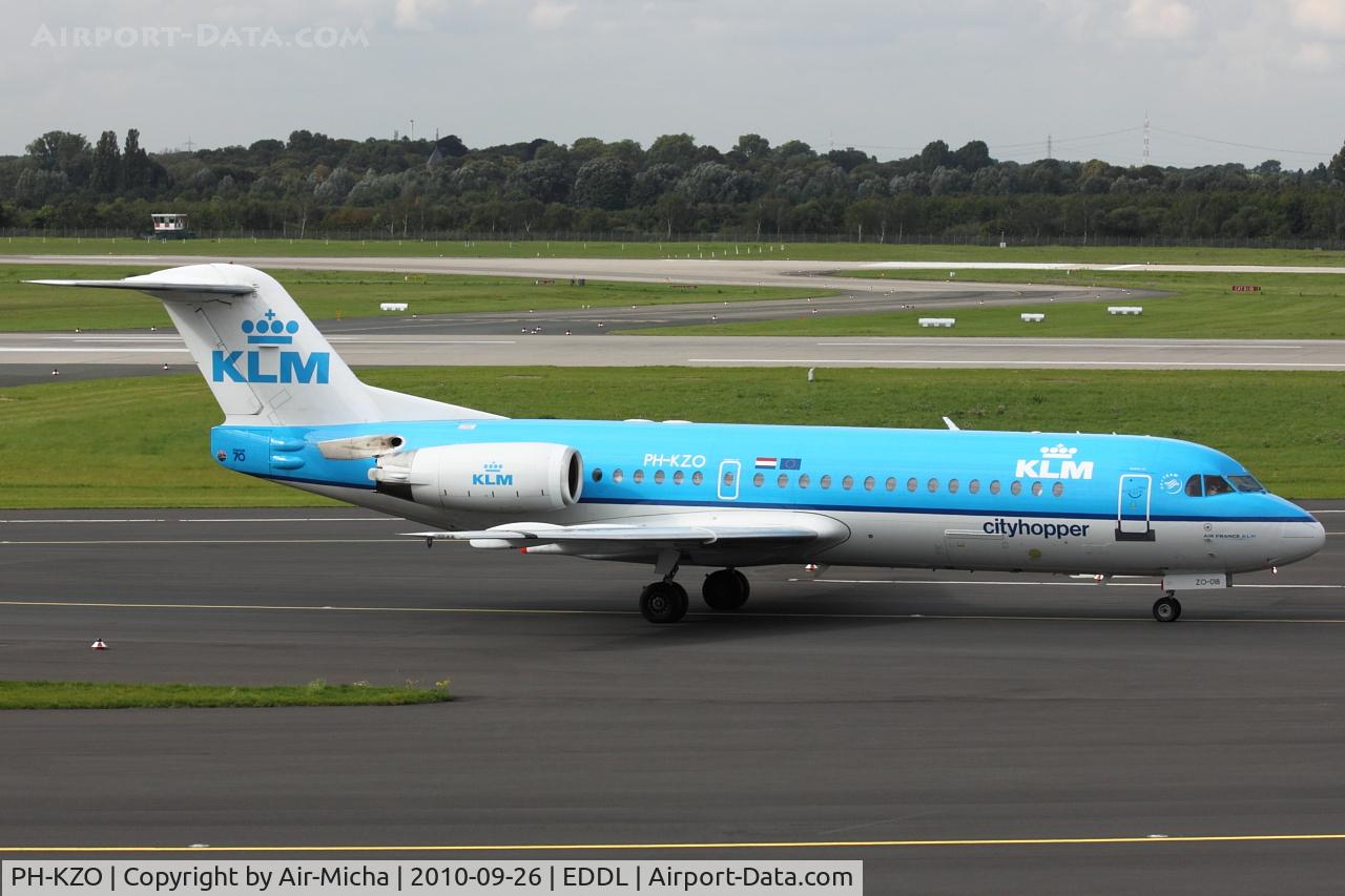 PH-KZO, 1995 Fokker 70 (F-28-0070) C/N 11538, KLM Cityhopper, Fokker F70, CN: 11538/295