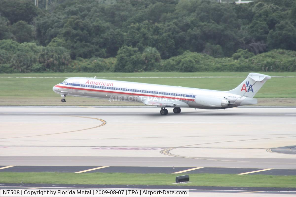 N7508, 1989 McDonnell Douglas MD-82 (DC-9-82) C/N 49802, American MD-82