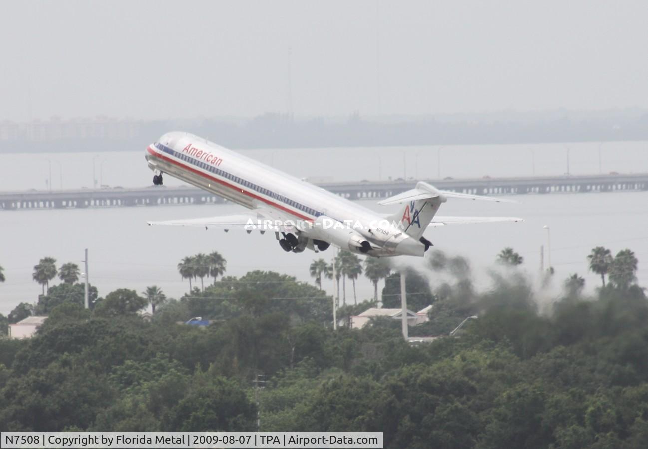 N7508, 1989 McDonnell Douglas MD-82 (DC-9-82) C/N 49802, American MD-82