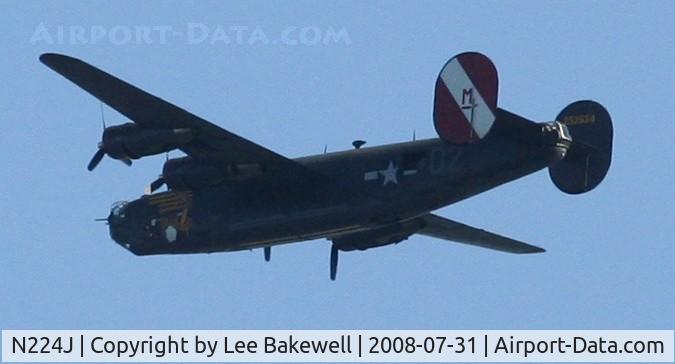 N224J, 1944 Consolidated B-24J-85-CF Liberator C/N 1347 (44-44052), While Operating over Forest Lake, MN