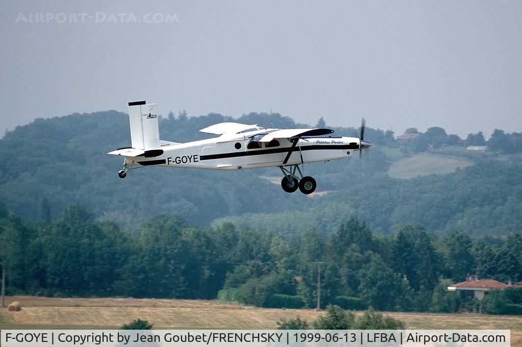 F-GOYE, 1961 Pilatus PC-6/B2-H2 Turbo Porter C/N 517, PARA CLUB AGENAIS