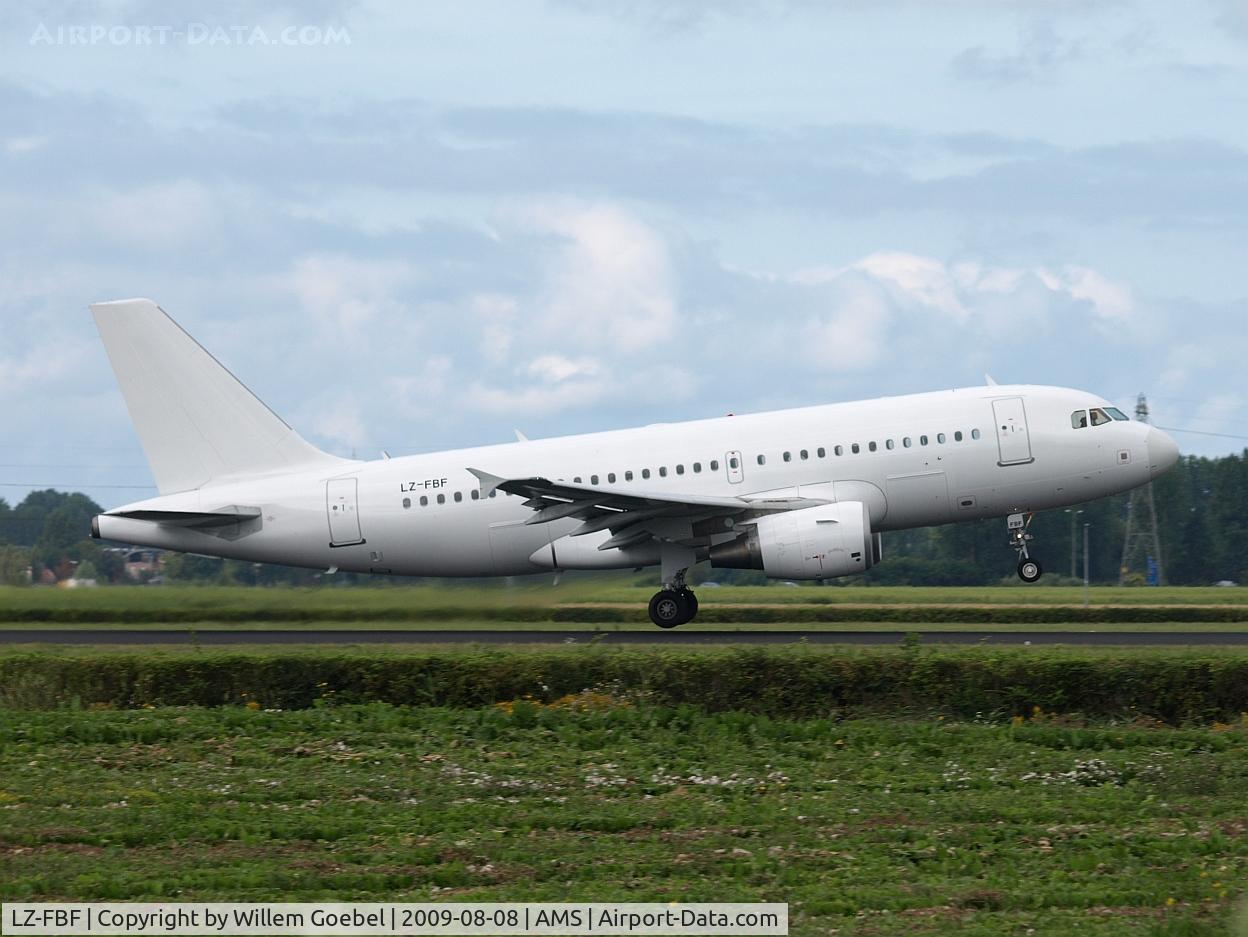 LZ-FBF, 2007 Airbus A319-111 C/N 3028, Take off of the Polderbaan of Amsterdam airport