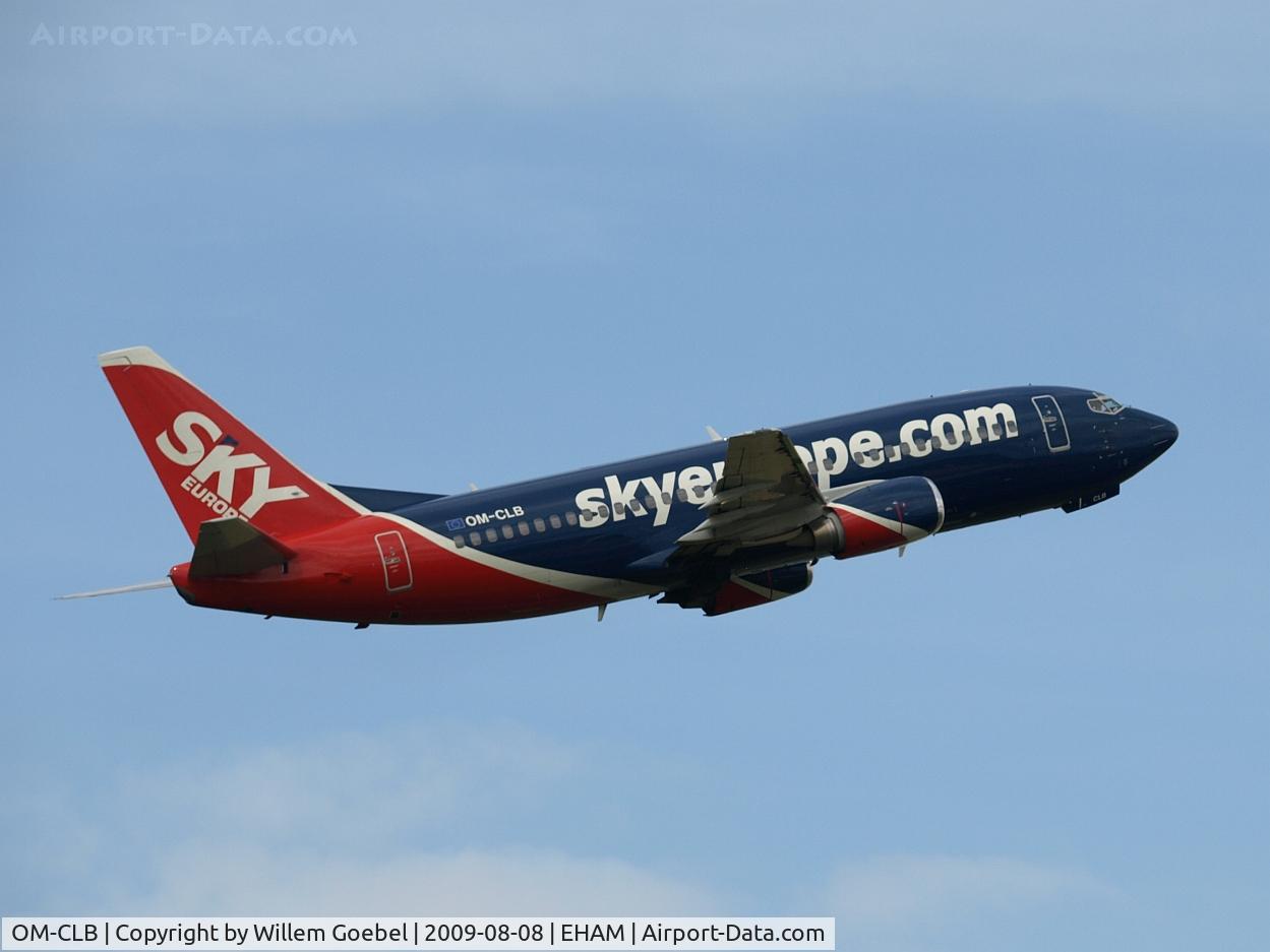 OM-CLB, 1988 Boeing 737-322 C/N 24246, Take off of the Polderbaan of Amsterdam airport