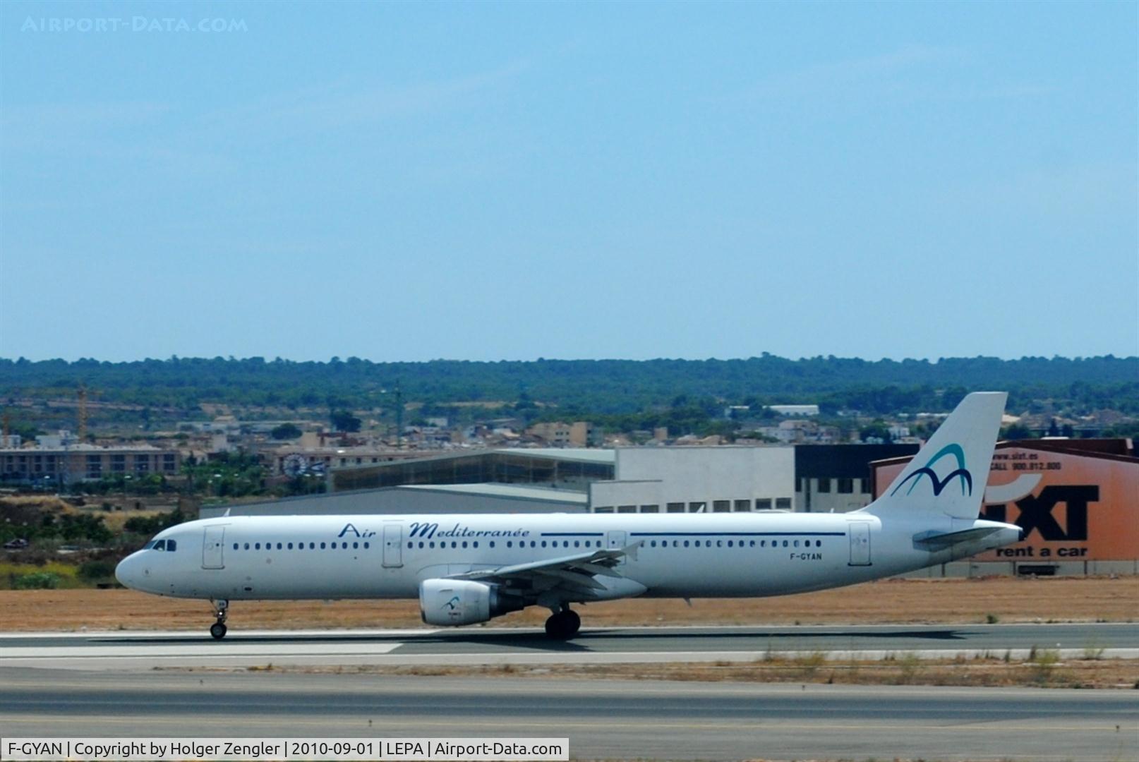 F-GYAN, 1995 Airbus A321-111 C/N 535, Leaving PMI with direction Paris-Orly