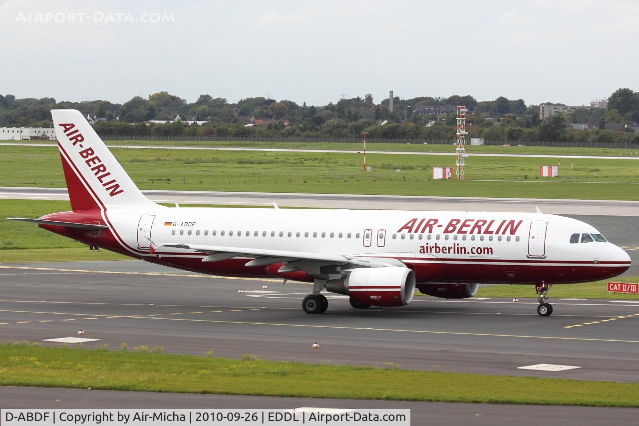 D-ABDF, 2006 Airbus A320-214 C/N 2820, Air Berlin, Airbus A320-214, CN: 2820