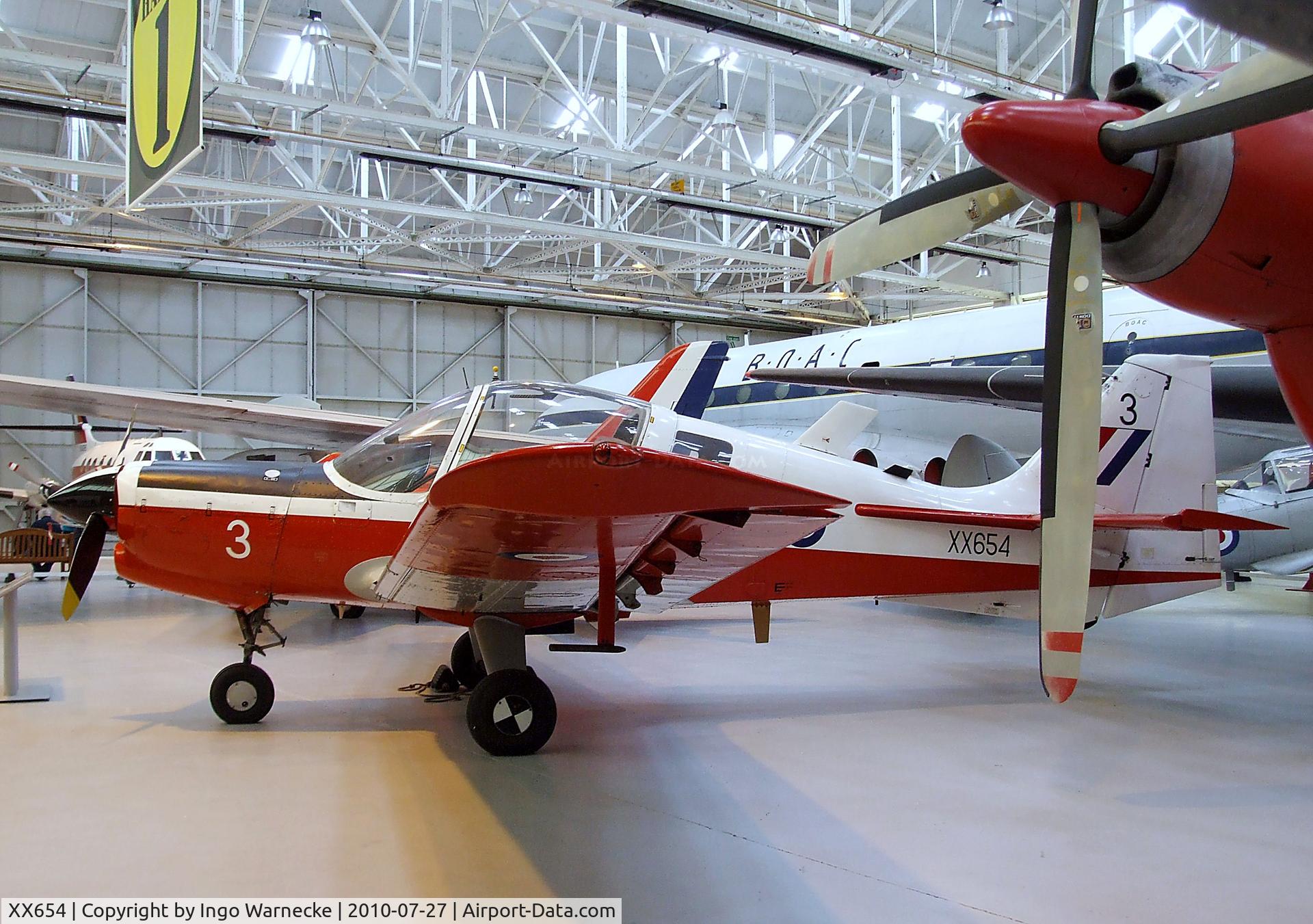 XX654, 1974 Scottish Aviation Bulldog T.1 C/N BH.120/312, Scottish Aviation Bulldog T1 at the RAF Museum, Cosford