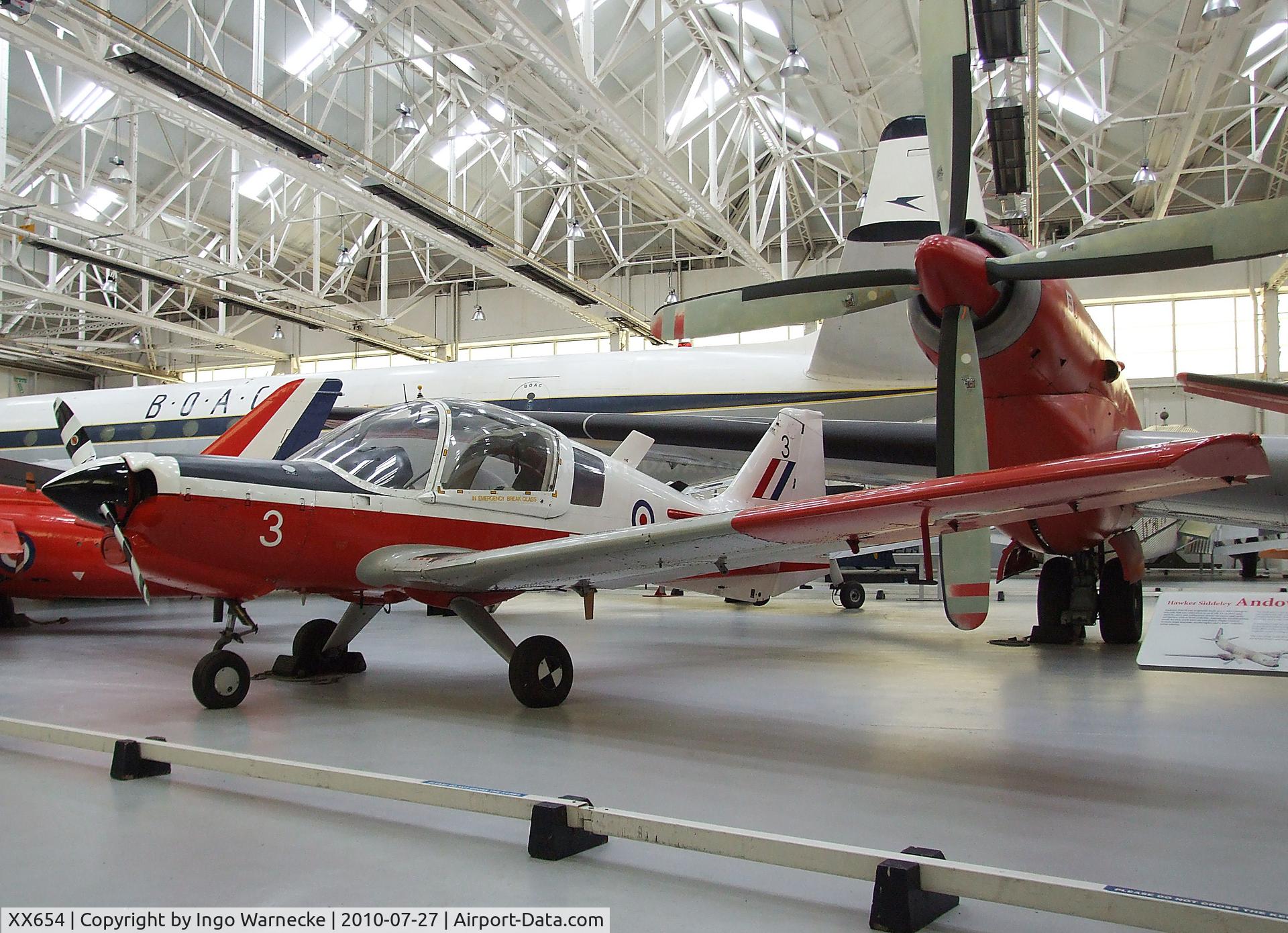XX654, 1974 Scottish Aviation Bulldog T.1 C/N BH.120/312, Scottish Aviation Bulldog T1 at the RAF Museum, Cosford