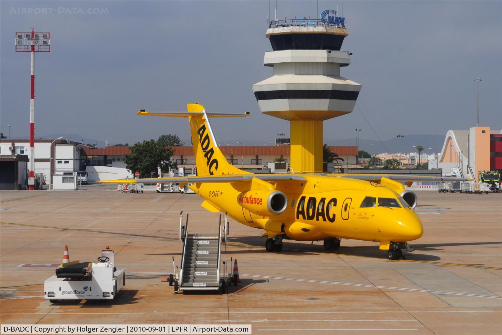 D-BADC, 2003 Dornier Do328JET C/N 3216, Two hours ago seen at PMI and now already at FAO.