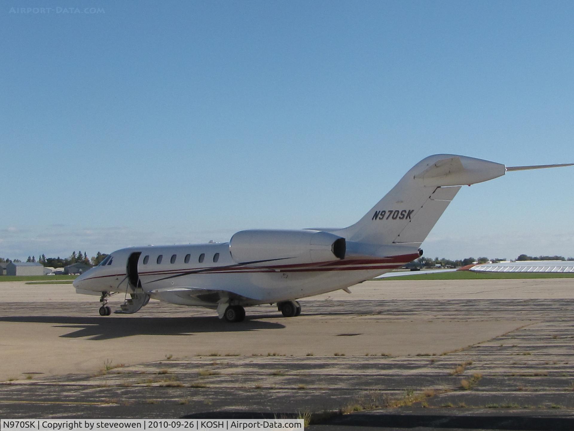 N970SK, 2002 Cessna 750 Citation X C/N 750-0186, Ramp @ KOSH