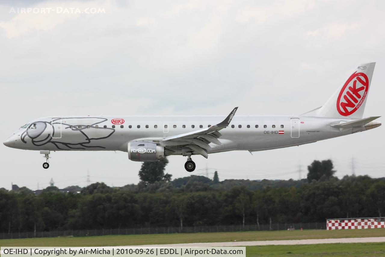 OE-IHD, 2010 Embraer E190 (ERJ-190-100) C/N 19000354, Niki, Embraer ERJ-190LR (ERJ-190-100 LR), CN: 19000354, Aircraft Name: Calypso