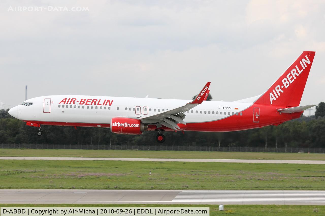 D-ABBD, 2001 Boeing 737-86J C/N 30880, Air Berlin, Boeing 737-86J (WL), CN: 30880/1043