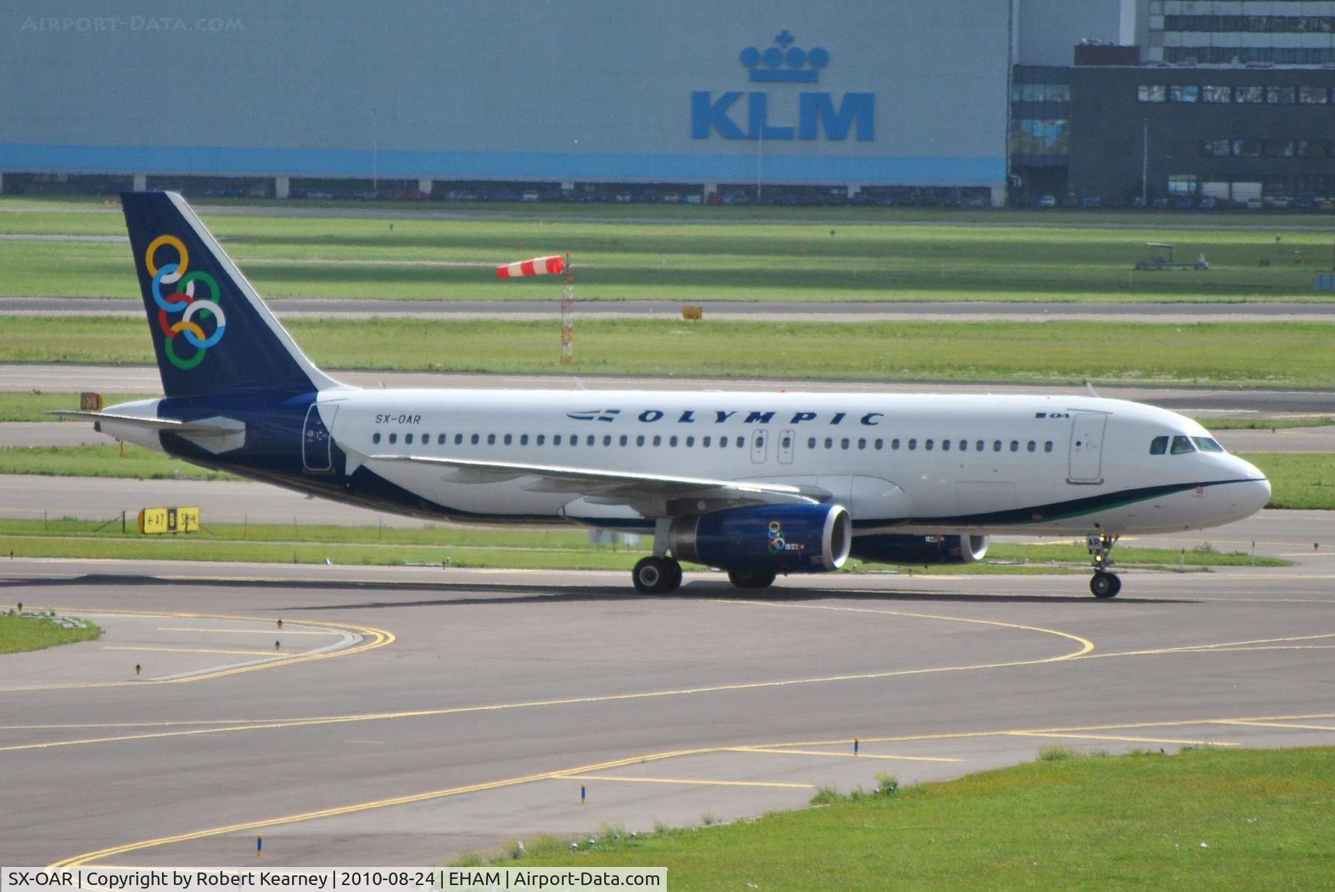 SX-OAR, 2009 Airbus A320-232 C/N 3812, Olympic taxiing in after arrival