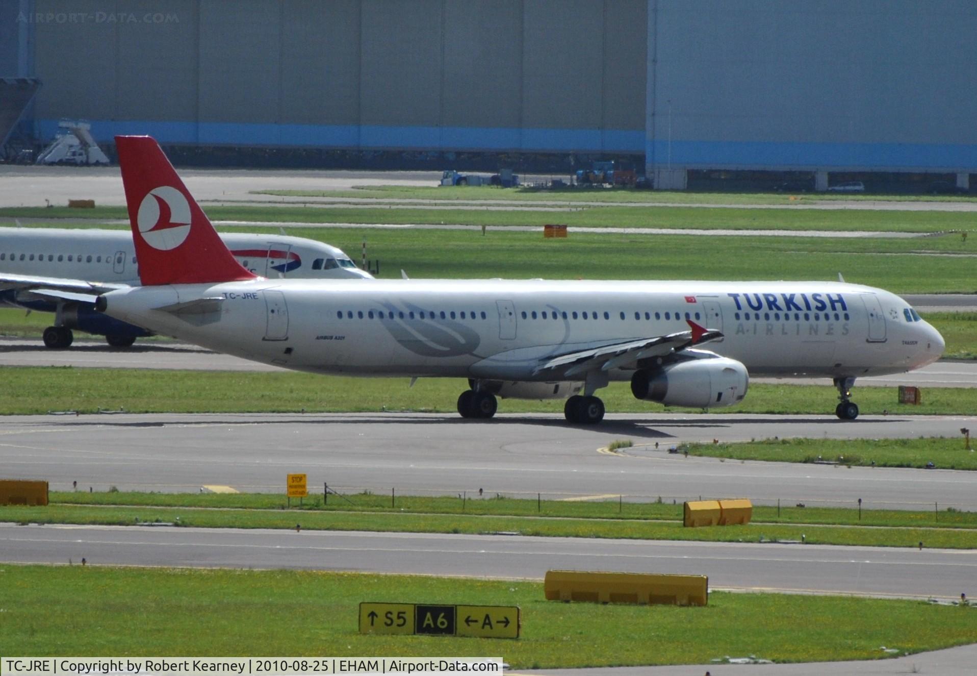 TC-JRE, 2007 Airbus A321-231 C/N 3126, THY taxiing out for take-off