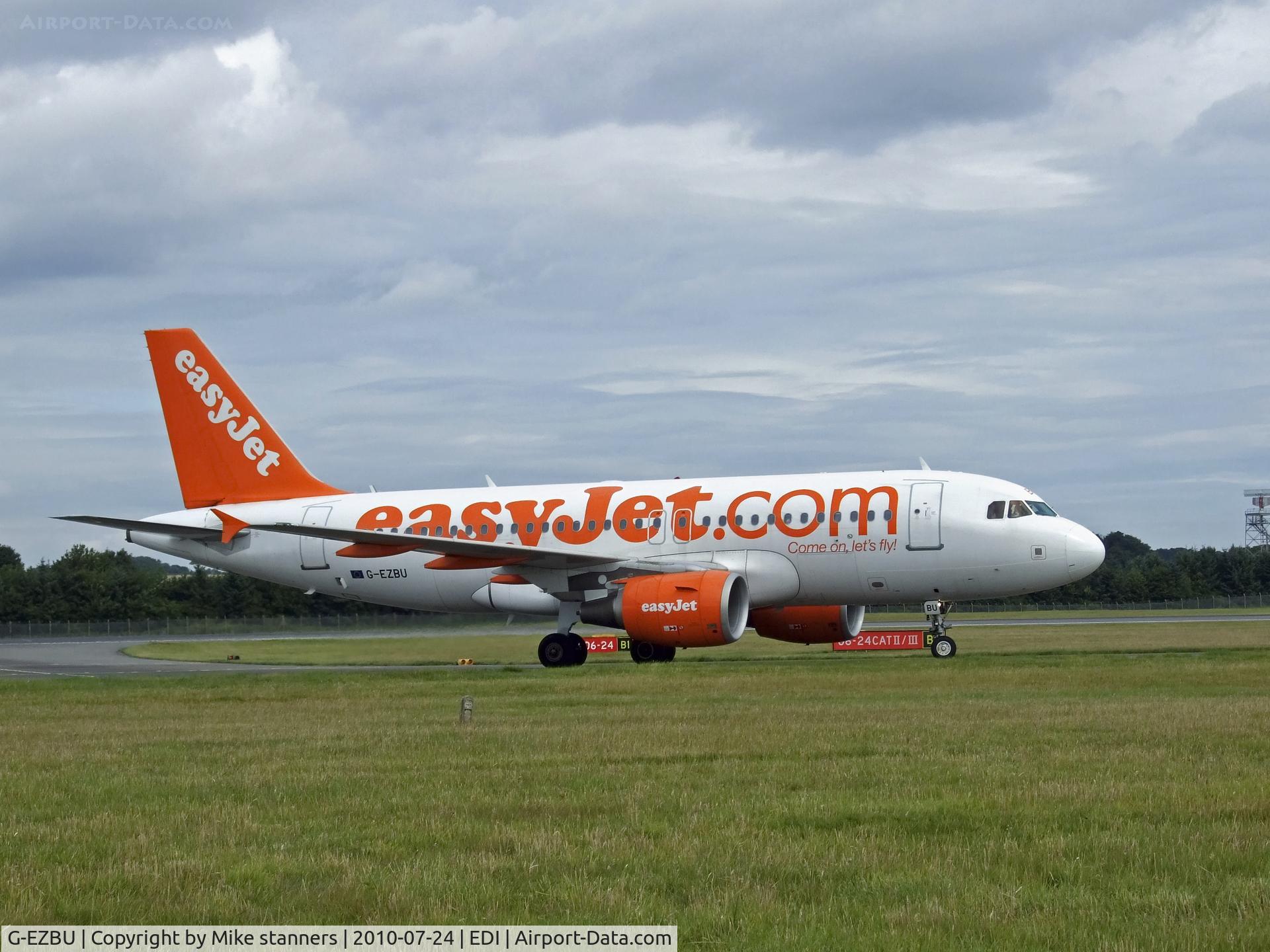 G-EZBU, 2007 Airbus A319-111 C/N 3118, Easyjet A319-111 Arrives at EDI