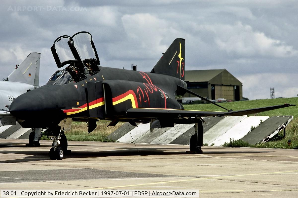 38 01, 1972 McDonnell Douglas F-4F Phantom II C/N 4607, special marking to celebrate the flyout from Fliegerhorst Pferdsfeld