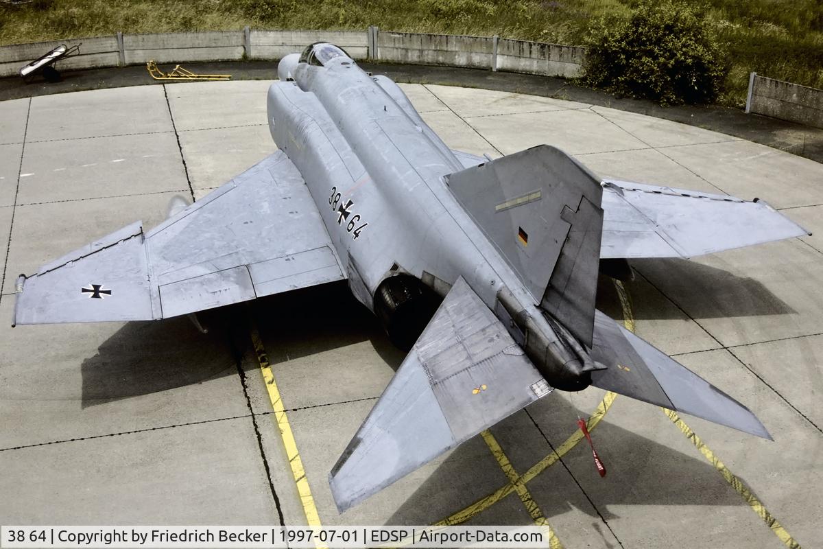38 64, 1972 McDonnell Douglas F-4F Phantom II C/N 4782, JG72 F-4F parked at Fliegerhorst Pferdsfeld