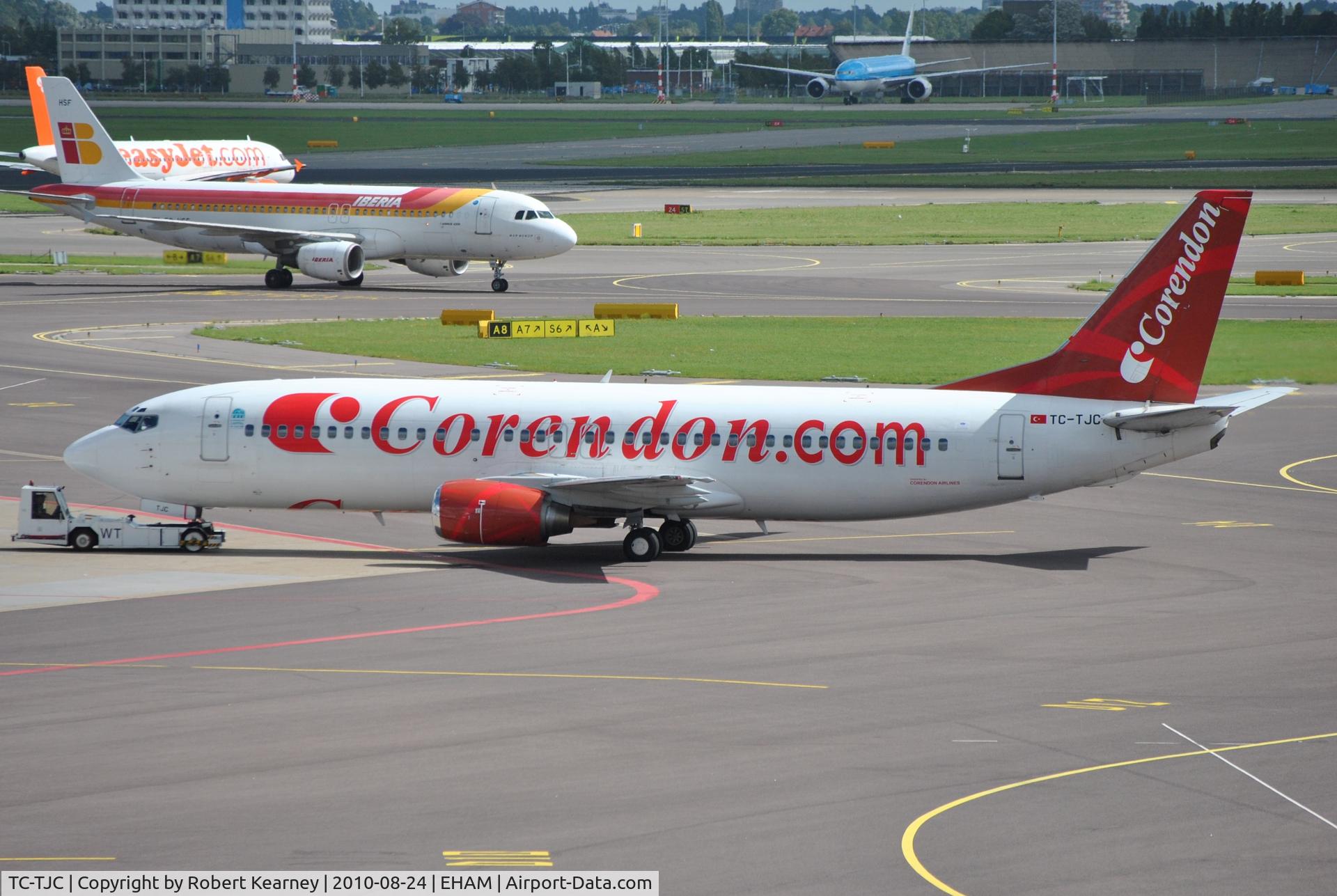 TC-TJC, 1993 Boeing 737-4Q8 C/N 25374, Corendon on push-back