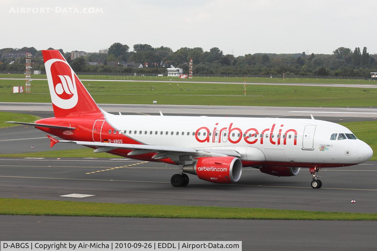 D-ABGS, 2009 Airbus A319-112 C/N 3865, Air Berlin, Airbus A319-112, CN: 3865