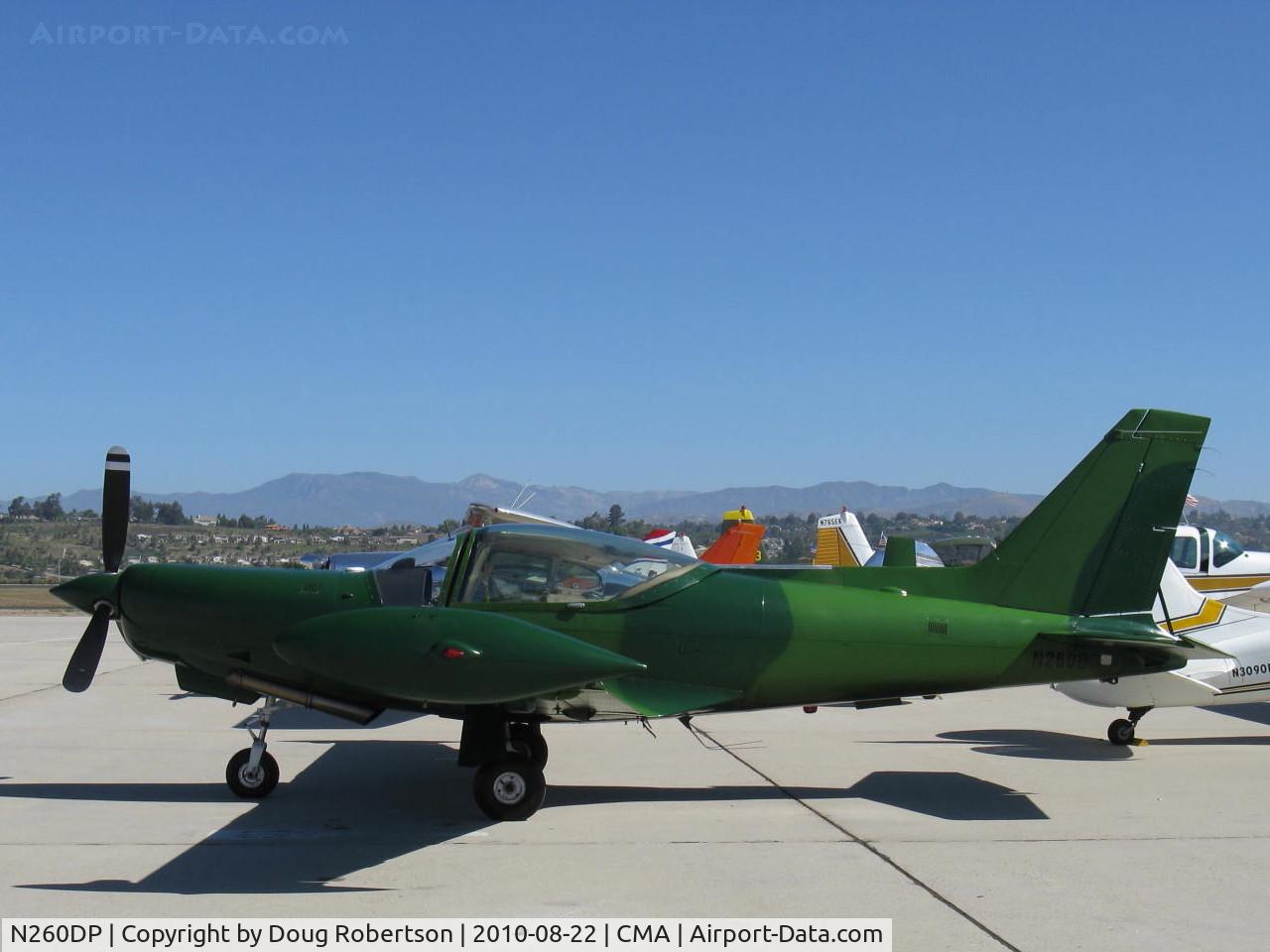 N260DP, 1983 SIAI-Marchetti SF-260TP C/N 009/62-002, 1983 SIAI-Marchetti SF.260TP Allison 250-B17-D Turboprop 350 shp, flown from right side