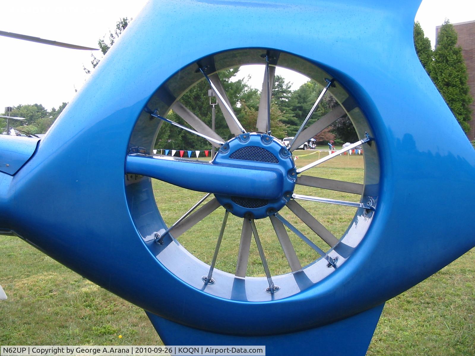 N62UP, Eurocopter EC-135P-2 C/N 0475, Fenestron tail rotor and stator vanes port view