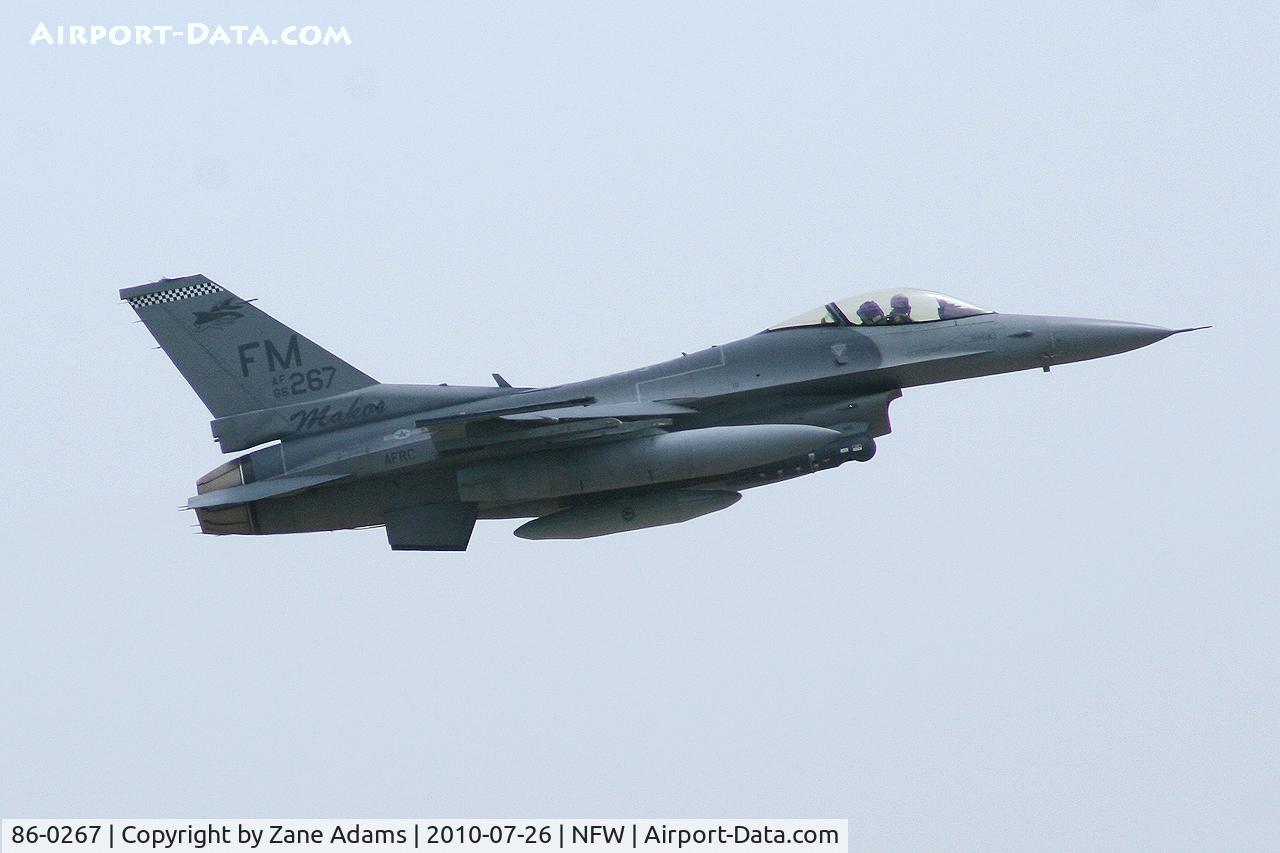 86-0267, 1986 General Dynamics F-16C Fighting Falcon C/N 5C-373, Departing NASJRB Fort Worth - Carswell Field